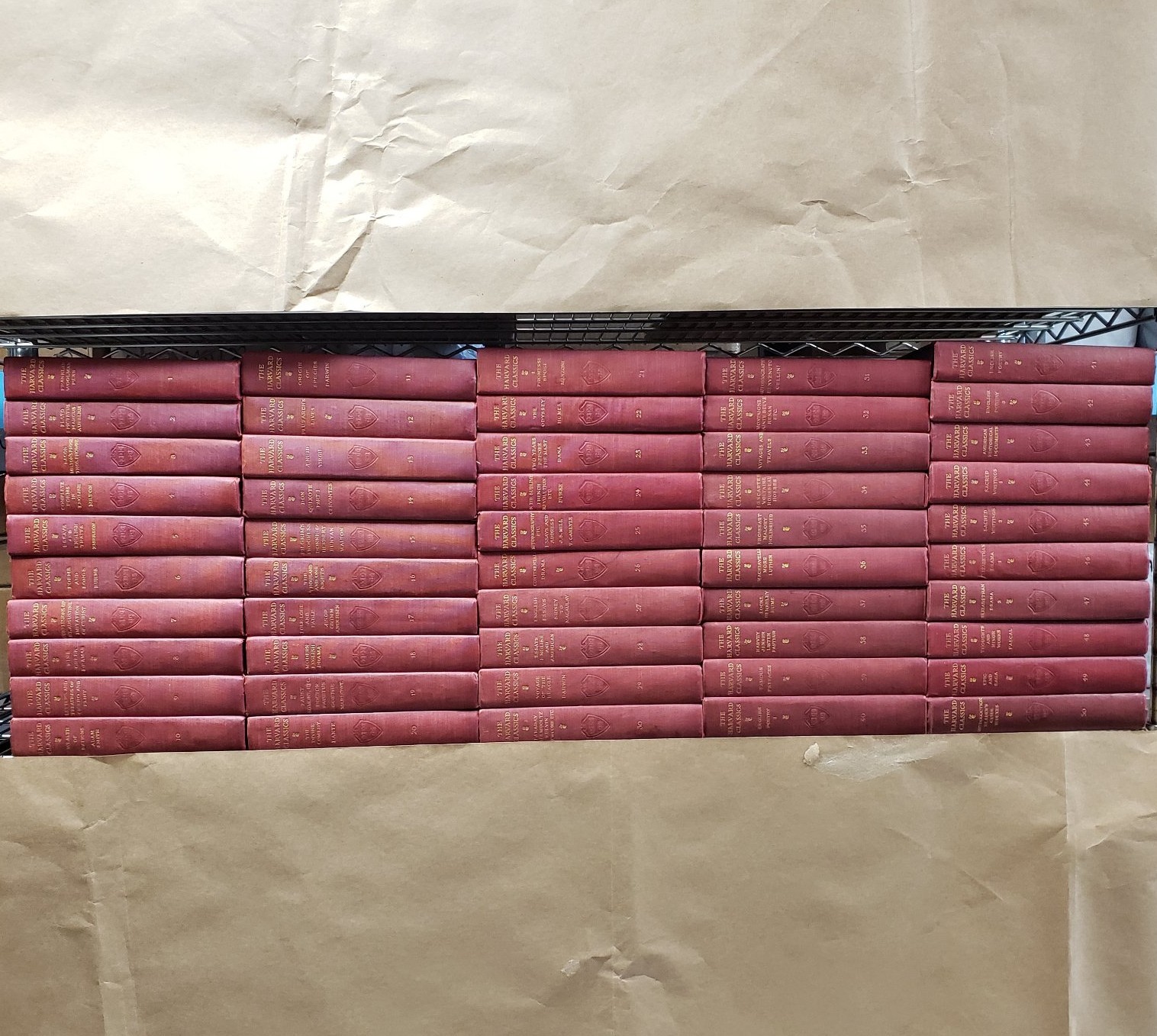 The Harvard Classics Volumes 1-50 Charles W. Eliot Editor Antique 1909-1910