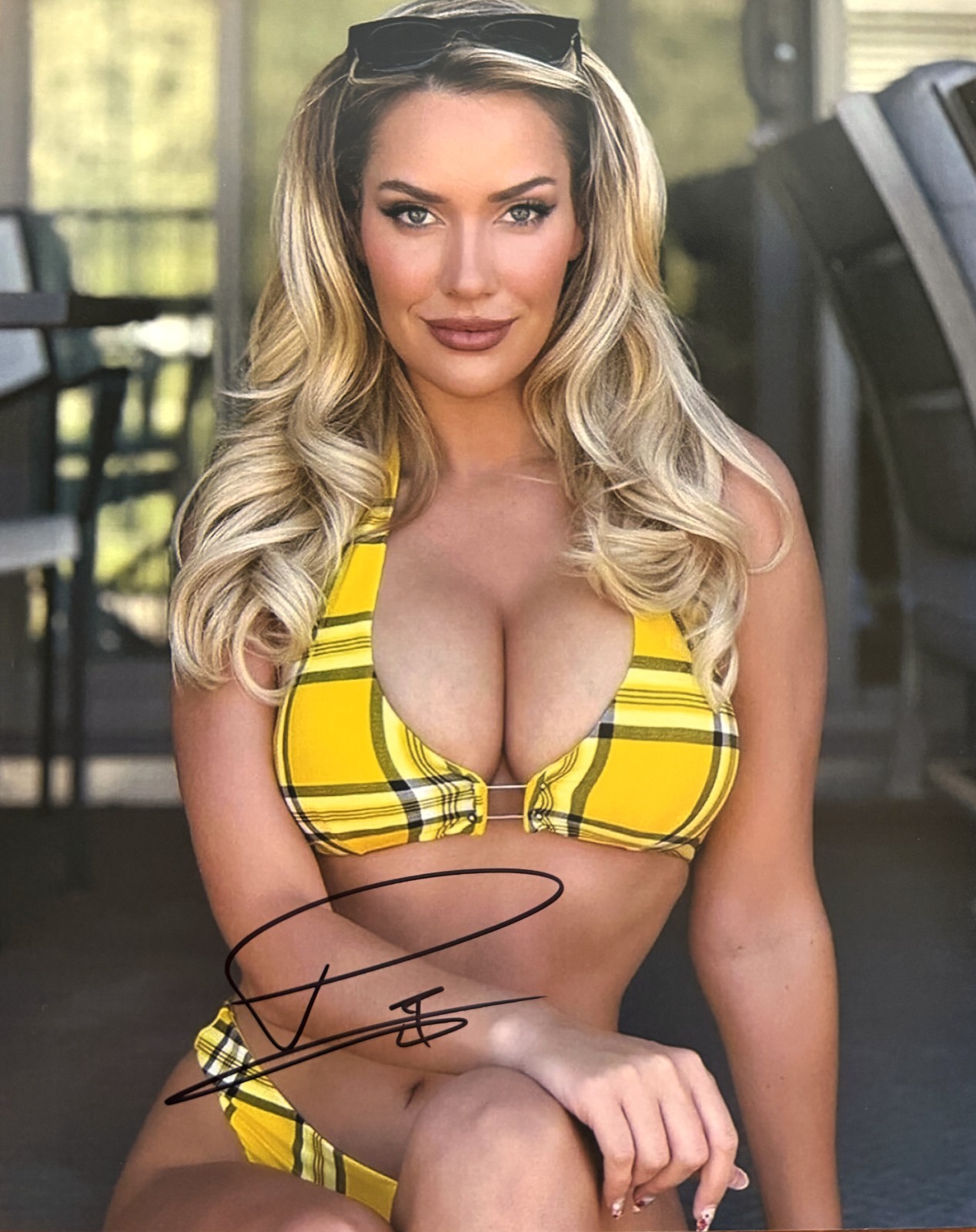 Paige Spiranac Hot Golf Personality signed 8x10 photo read description