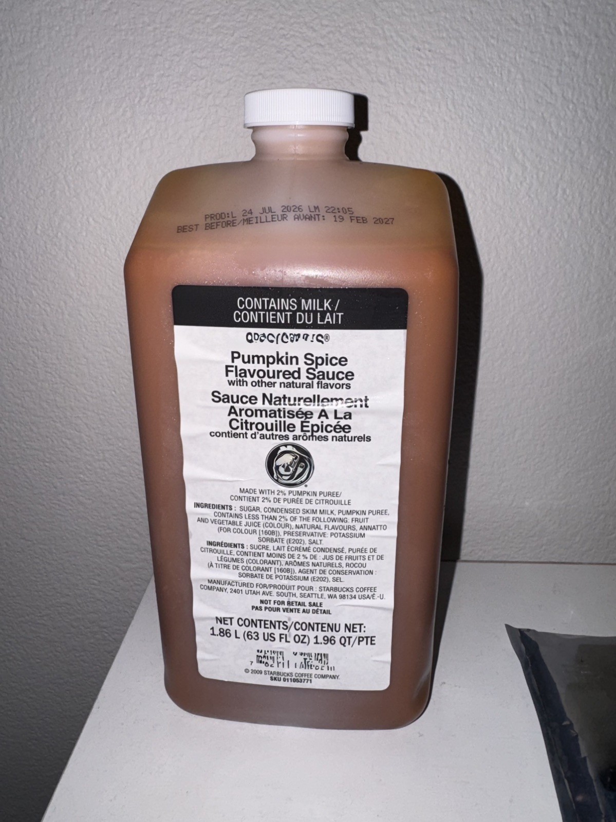 Pumpkin Spice Flavoured Sauce BB 02-27 Pumpkin Spice Flavoured Sauce BB 02-27