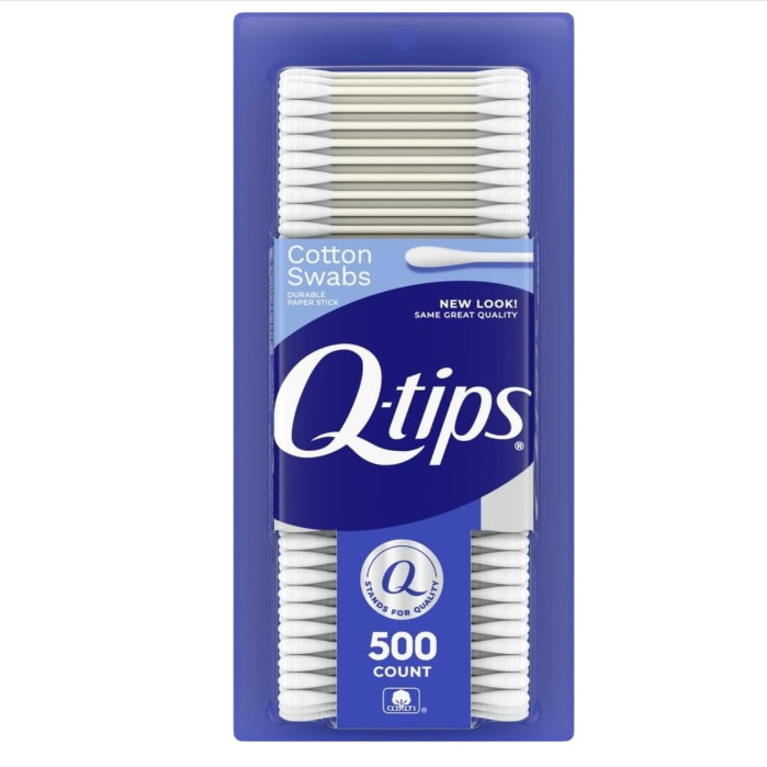 New Q-tips Paper Stick Cotton Swabs 100% Cotton Double Tip