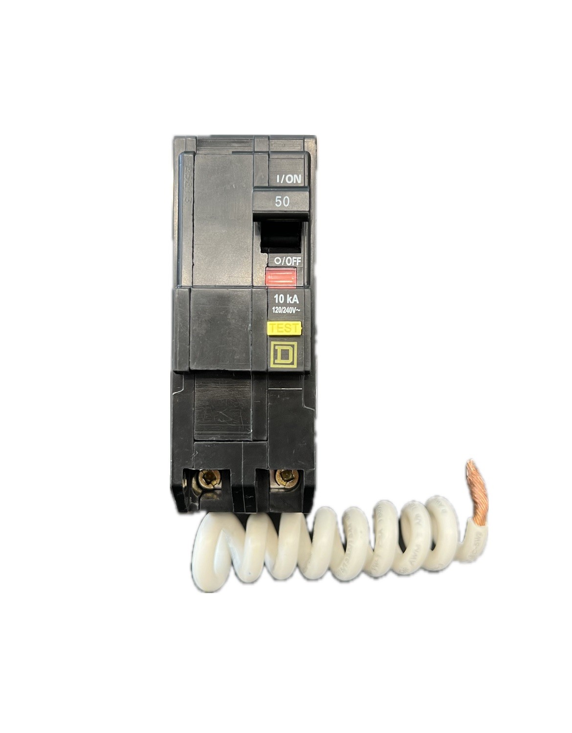 Square D QO250GFI QO 50 Amp 2-Pole GFCI Circuit Breaker 120/240V Ground Fault
