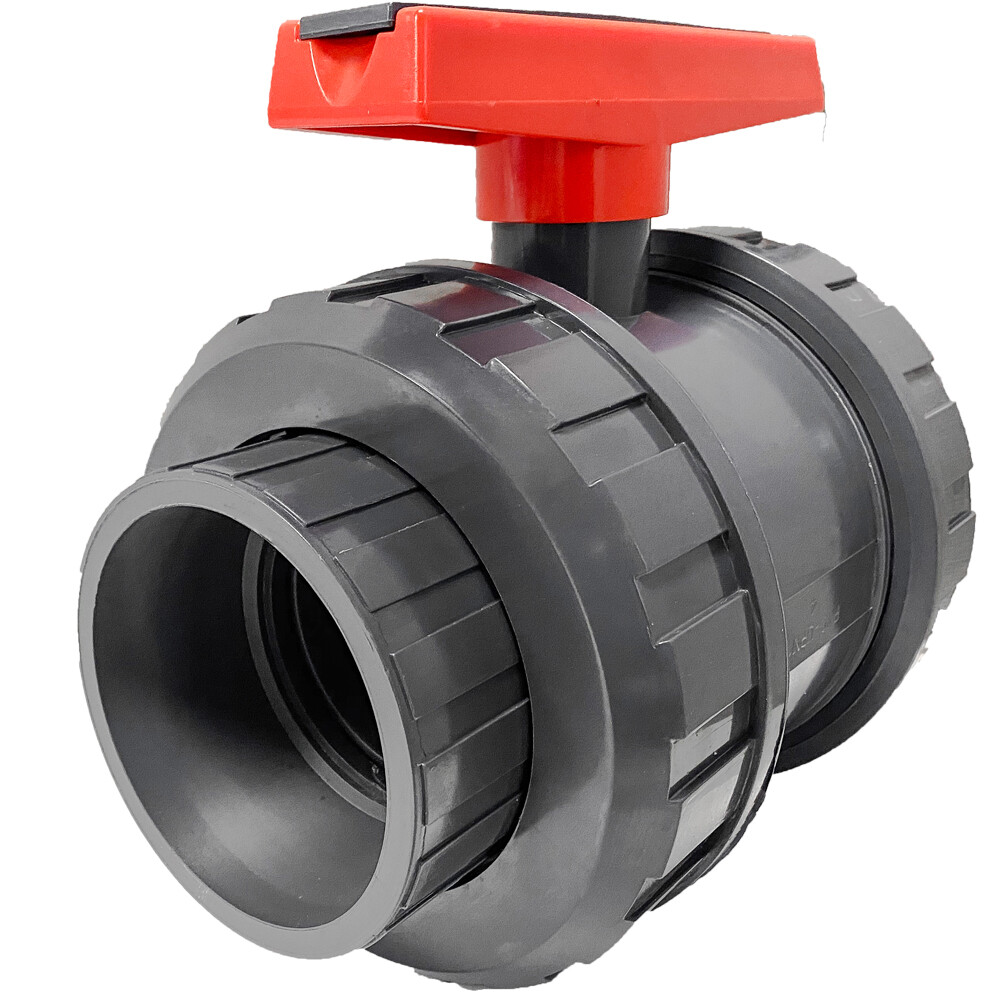 Sch 80 PVC 4 Inch True Union Ball Valve Socket Connect Sch 80 PVC 4 Inch True Union Ball Valve Socket Connect