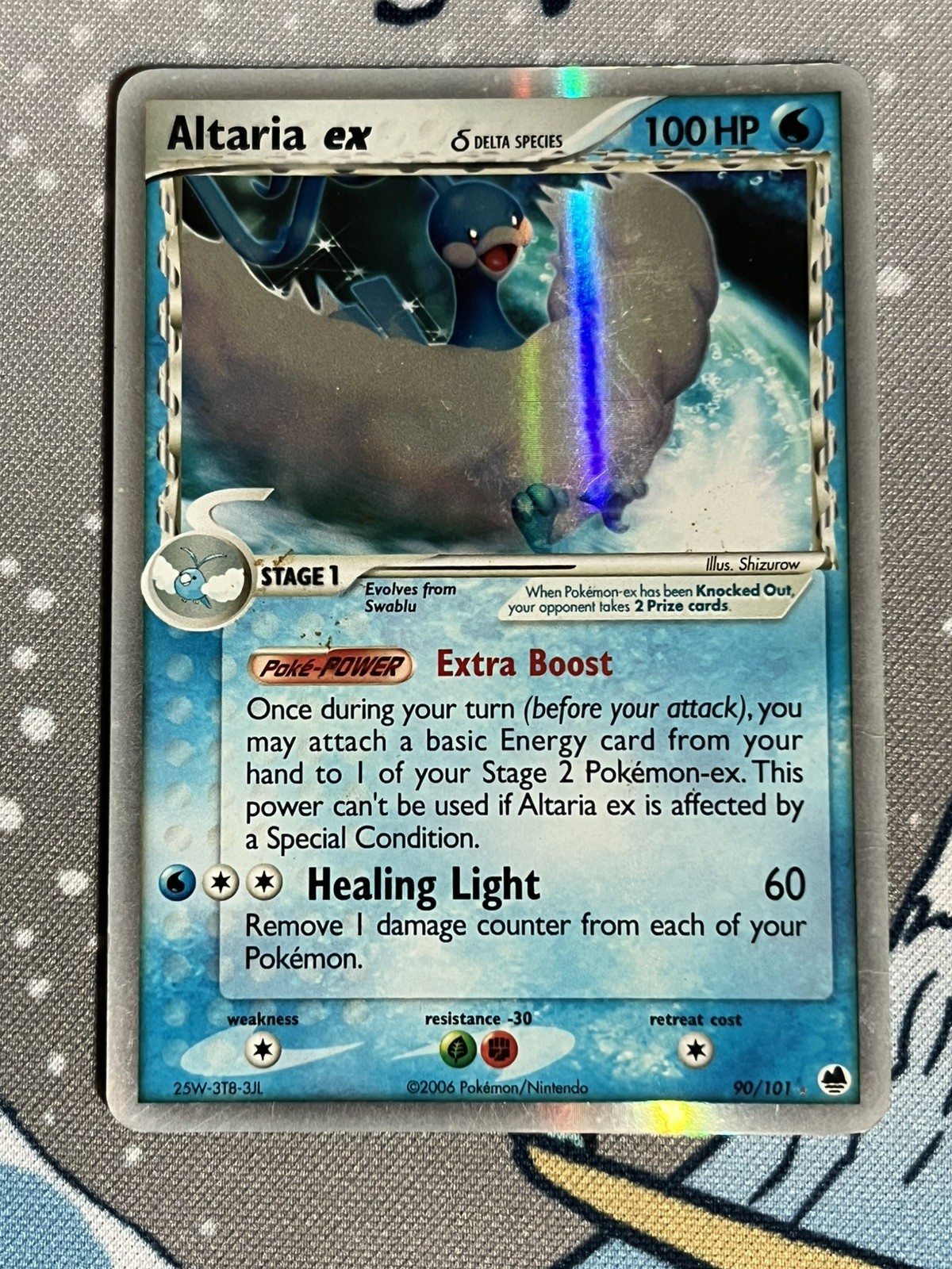 Altaria ex (Delta Species) 90/101 Dragon Frontiers Holo Ultra Rare Pokemon Card