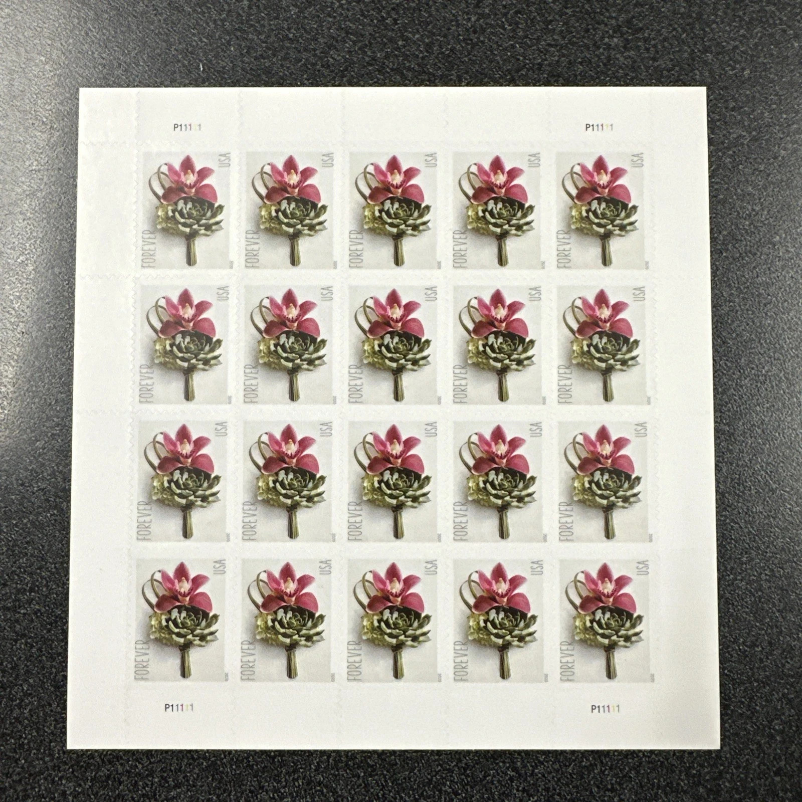 200 Pcs Contemporary Boutonniere Forever Stamps 2020 USPS Scott #5457 10 sheets