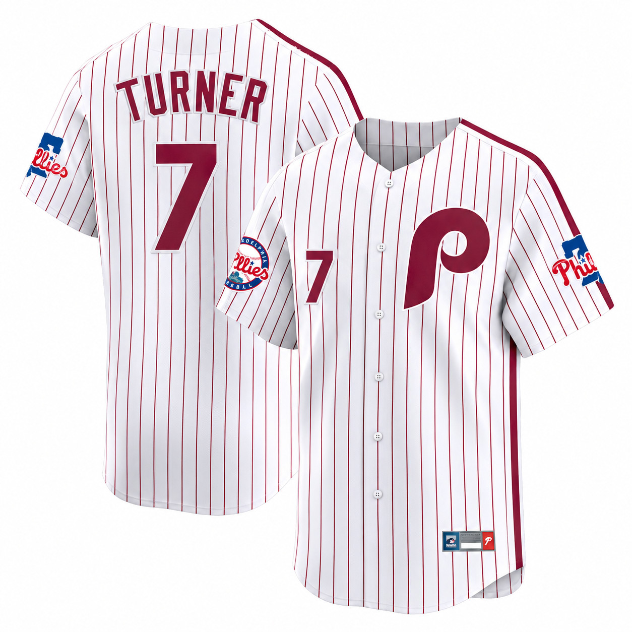 Hot Sale Trea Turner #7 Philadelphia Phillies Jersey Baseball Print Fan Shirt