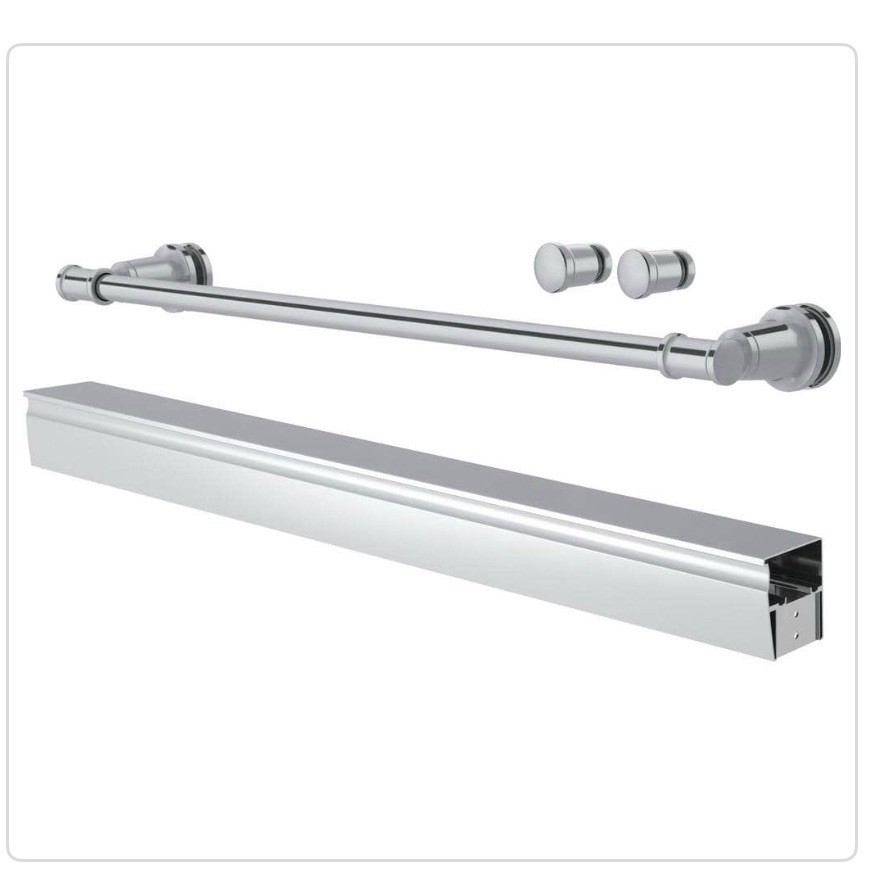 Delta Rory 48 in. to 60 in. W x 5 in. D Shower/Tub Hardware Assembly Kit Delta Rory 48 in. to 60 in. W x 5 in. D Shower/Tub Hardware Assembly Kit