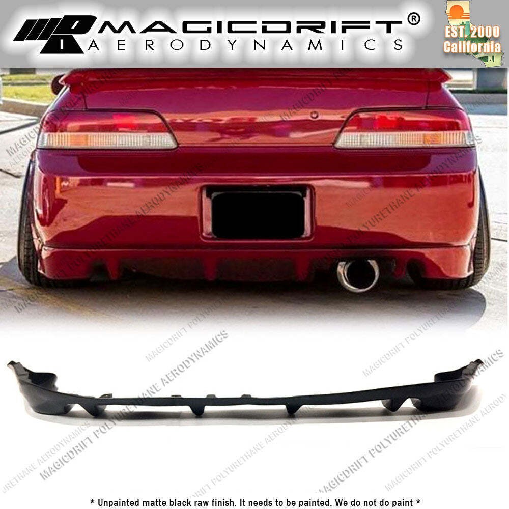 For 97-01 Honda Prelude BB6 MUGEN MUG Style Rear Bumper Lip Lower Diffuser PU