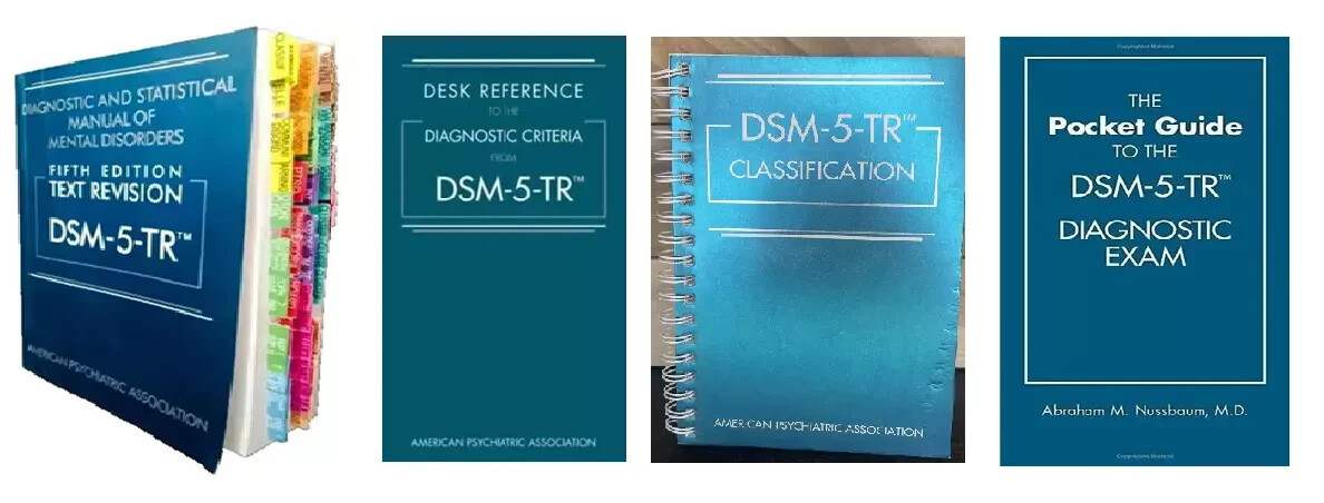 DSM-5-TR + tab + desk reference + classification + pocket guide book set PB...