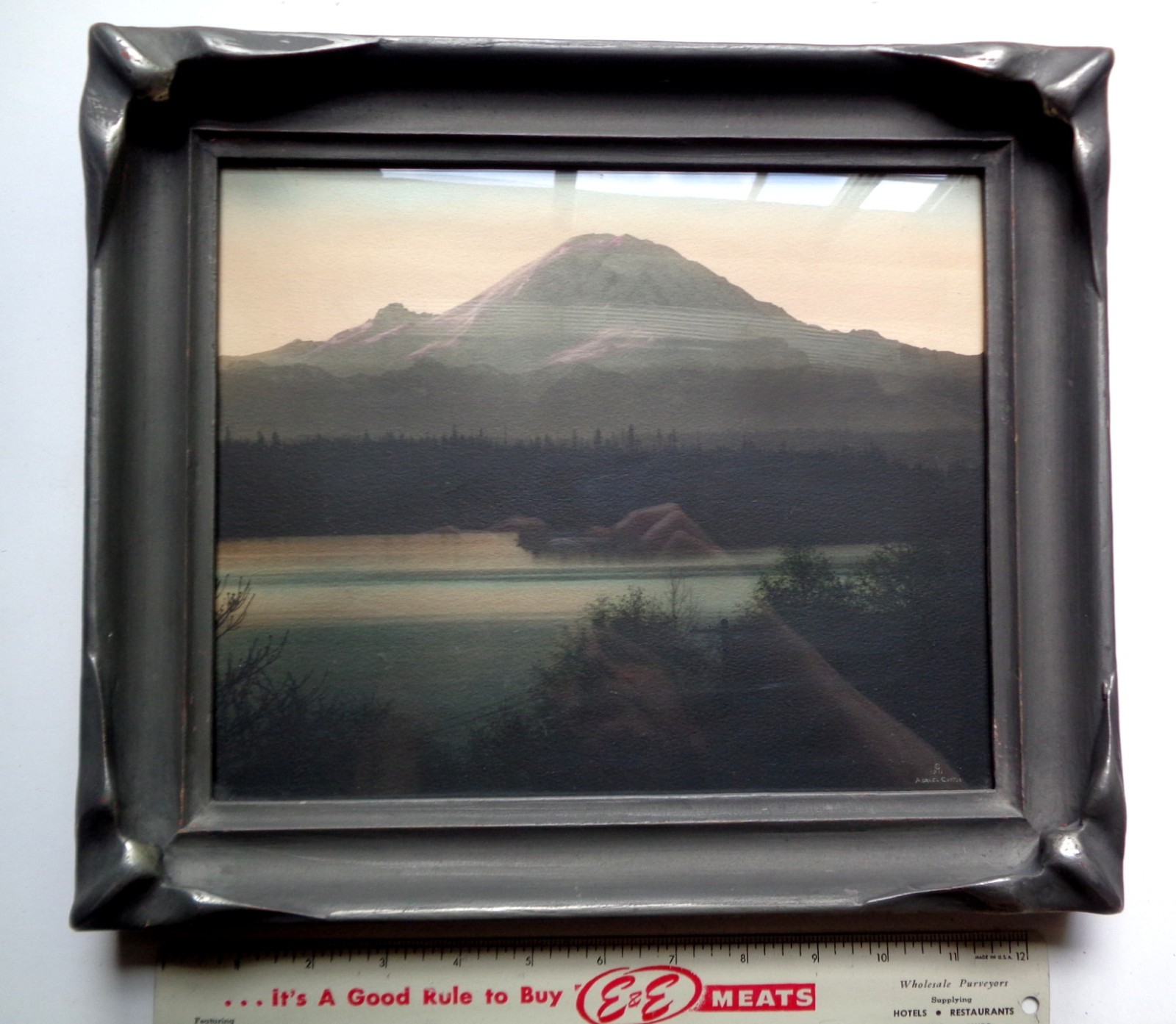 Nice Framed 1911 Asahel Curtis Photograph Antique Original Mount Rainier Nice Framed 1911 Asahel Curtis Photograph Antique Original Mount Rainier