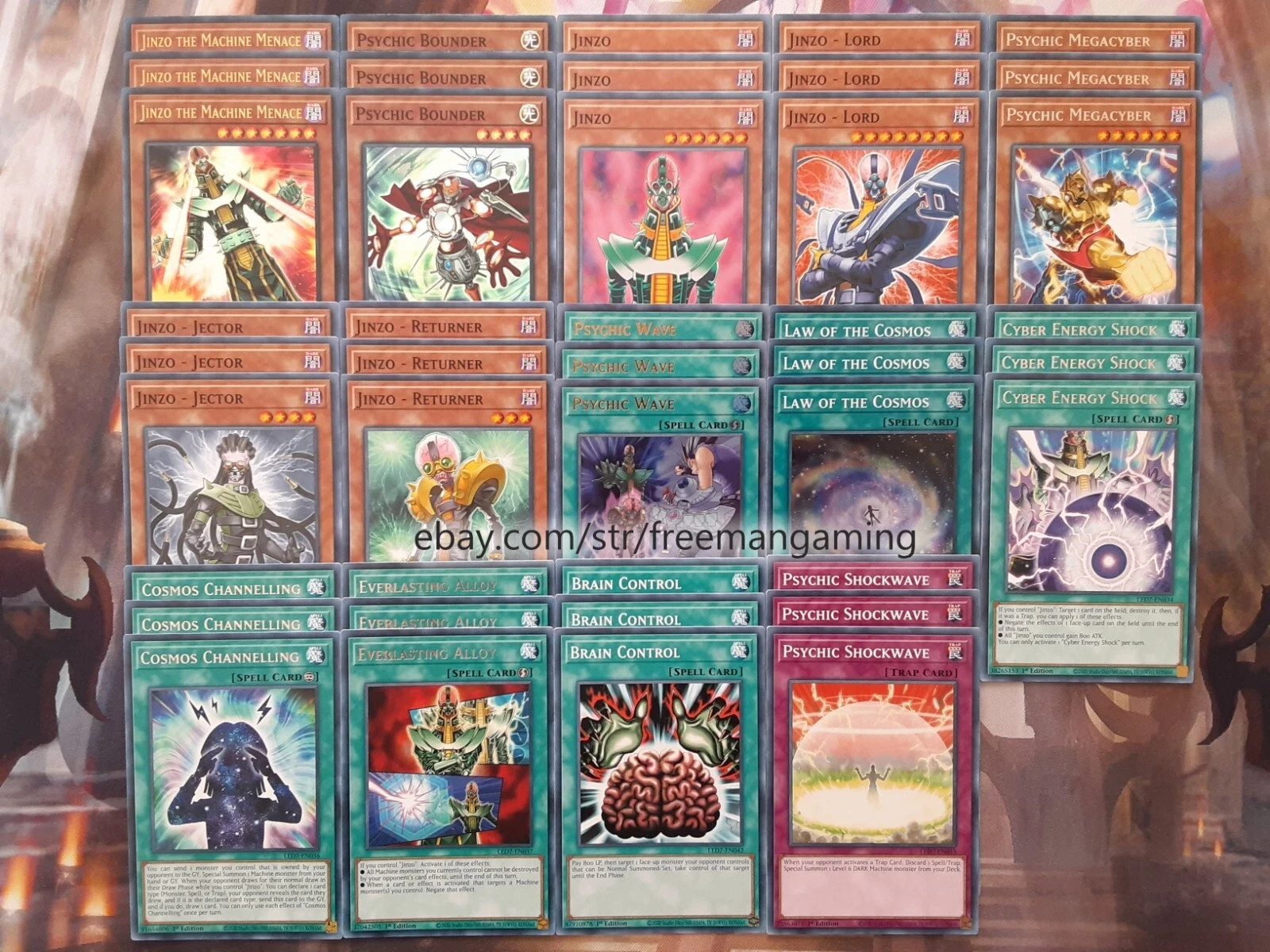 Yugioh Competitive Deluxe Jinzo Deck 42 Card The Machine Menace **HOT** + Bonus