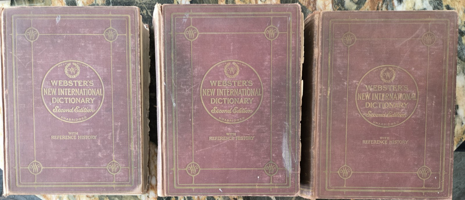 Webster's New International Dictionary, 2nd ed. Unabridged, 3 vol. set 1938-39