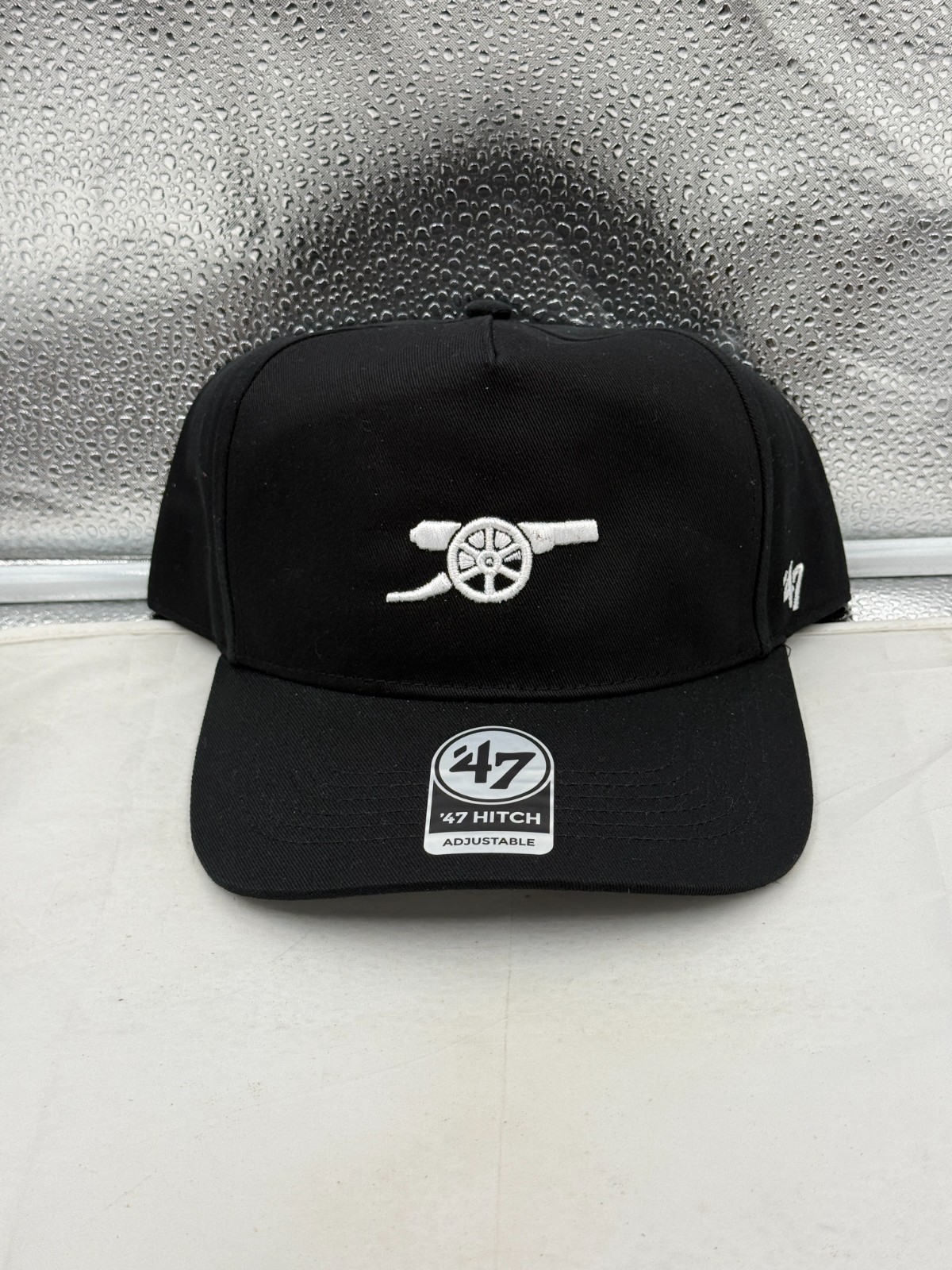Arsenal FC Gunners EPL '47 Brand Black Hitch Adjustable Snapback Hat Arsenal FC Gunners EPL '47 Brand Black Hitch Adjustable Snapback Hat