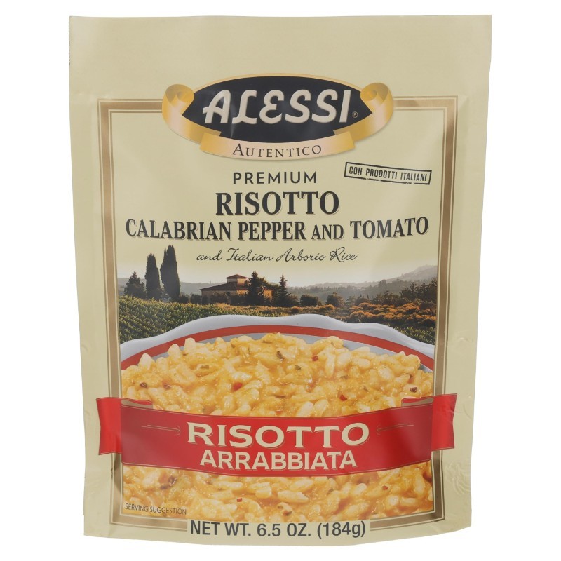 3x Alessi Premium Risotto Arrabbiata Spicy Italian Rice Pantry Bulk Bundle 6.5oz