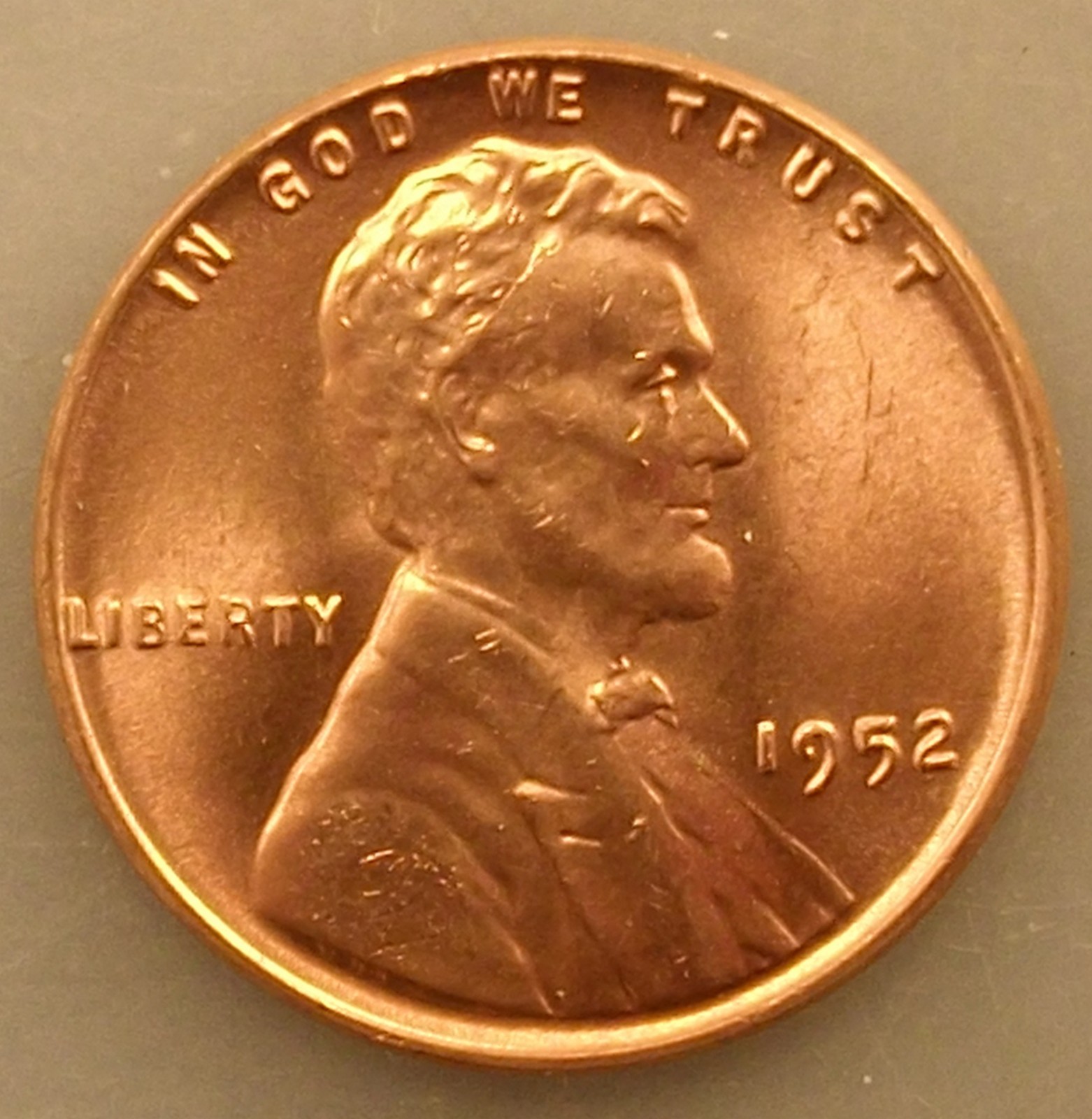 wheat penny 1952 LINCOLN CENT NICE RED BU  UNC LUSTER 