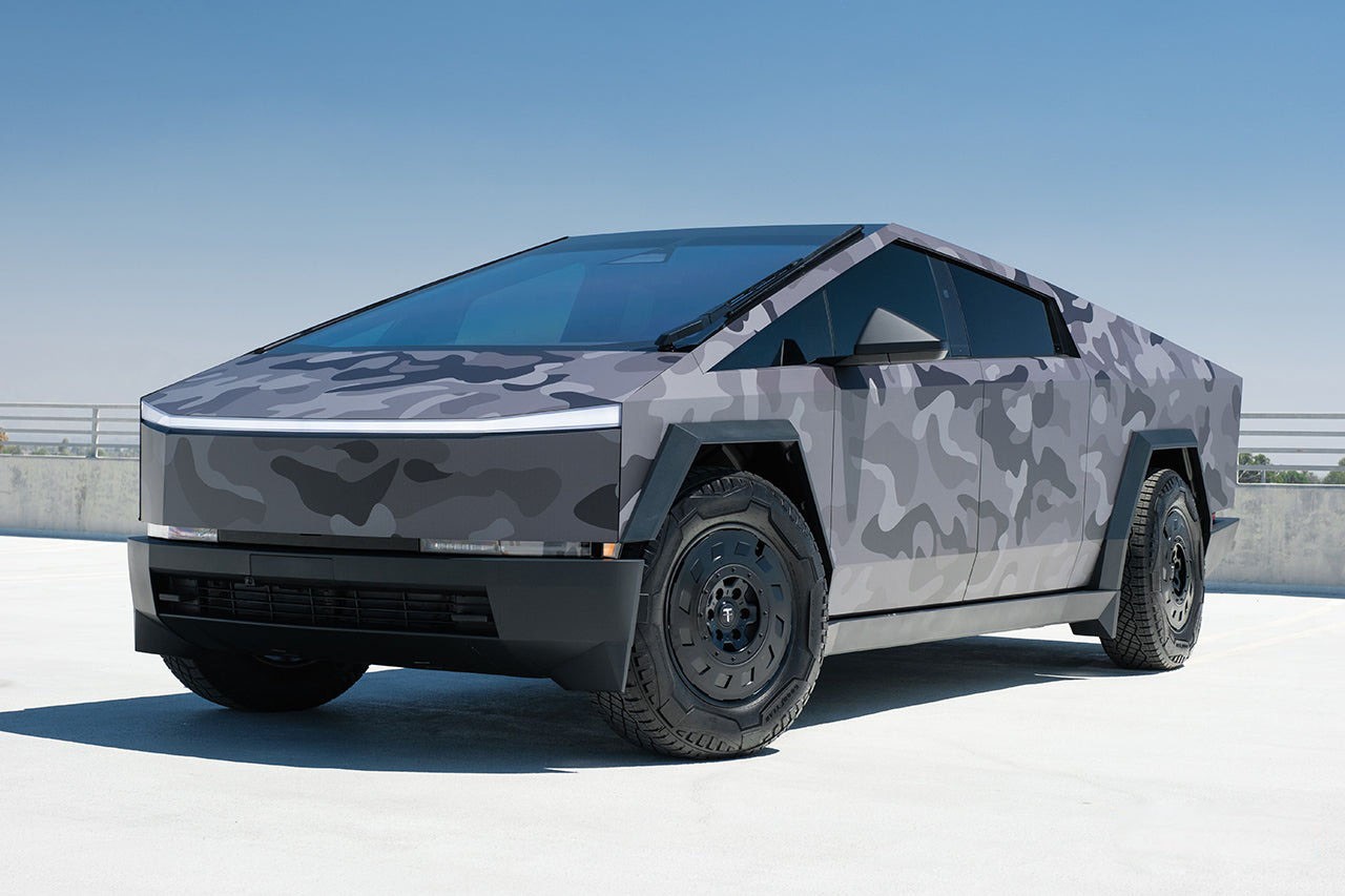 For Cybertruck DIY PreCut Paint Protection Film PET PPF Wrap Color-Nebula Camo