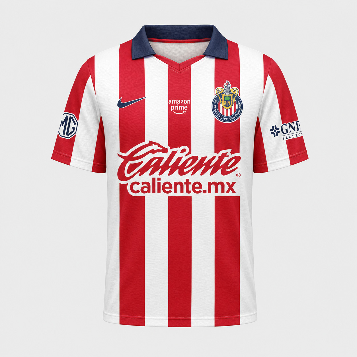 LIGA MX Chivas Guadalajara Personalized 2026-27 Home Polo Collar Soccer Jersey