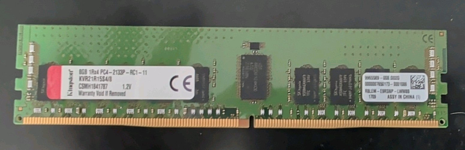 Kingston 8GB DDR4-2400 PC4-19200 1Rx8 ECC UDIMM Server Memory RAM KVR24E17S8/8MA Kingston 8GB DDR4-2400 PC4-19200 1Rx8 ECC UDIMM Server Memory RAM KVR24E17S8/8MA