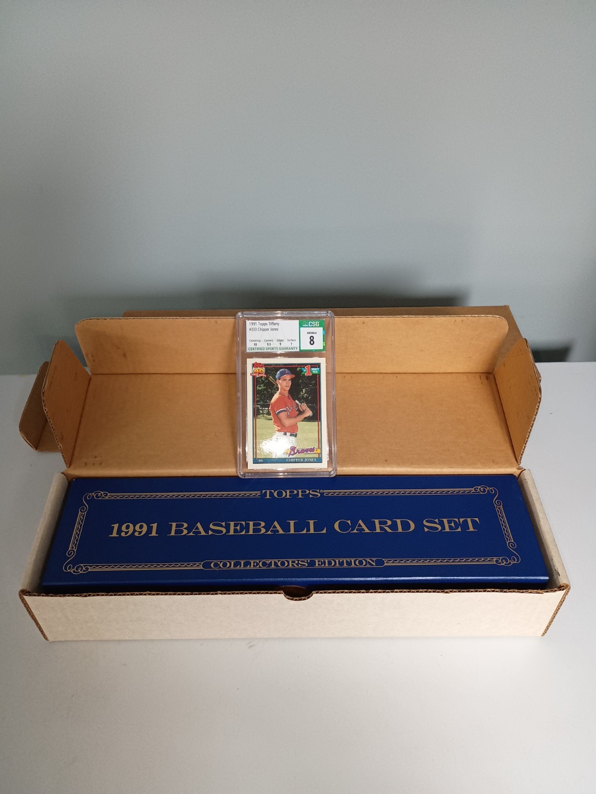 1991 topps tiffany complete set with graded chipper jones 1991 topps tiffany complete set with graded chipper jones