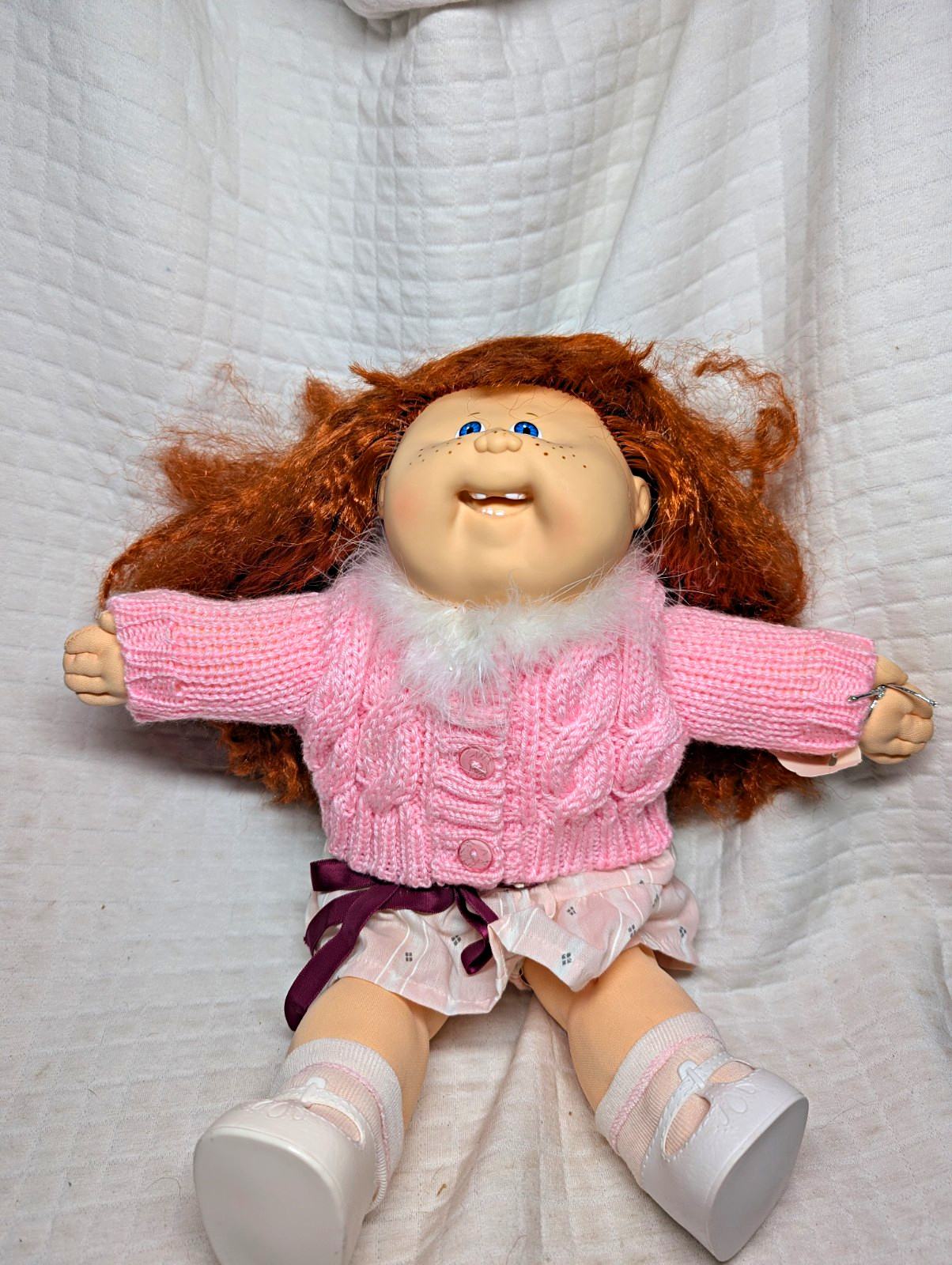 Vintage 1986 Cabbage Patch Kids Doll Head Mold #19 Toothy Red Hair Ramsey Coleco Vintage 1986 Cabbage Patch Kids Doll Head Mold #19 Toothy Red Hair Ramsey Coleco