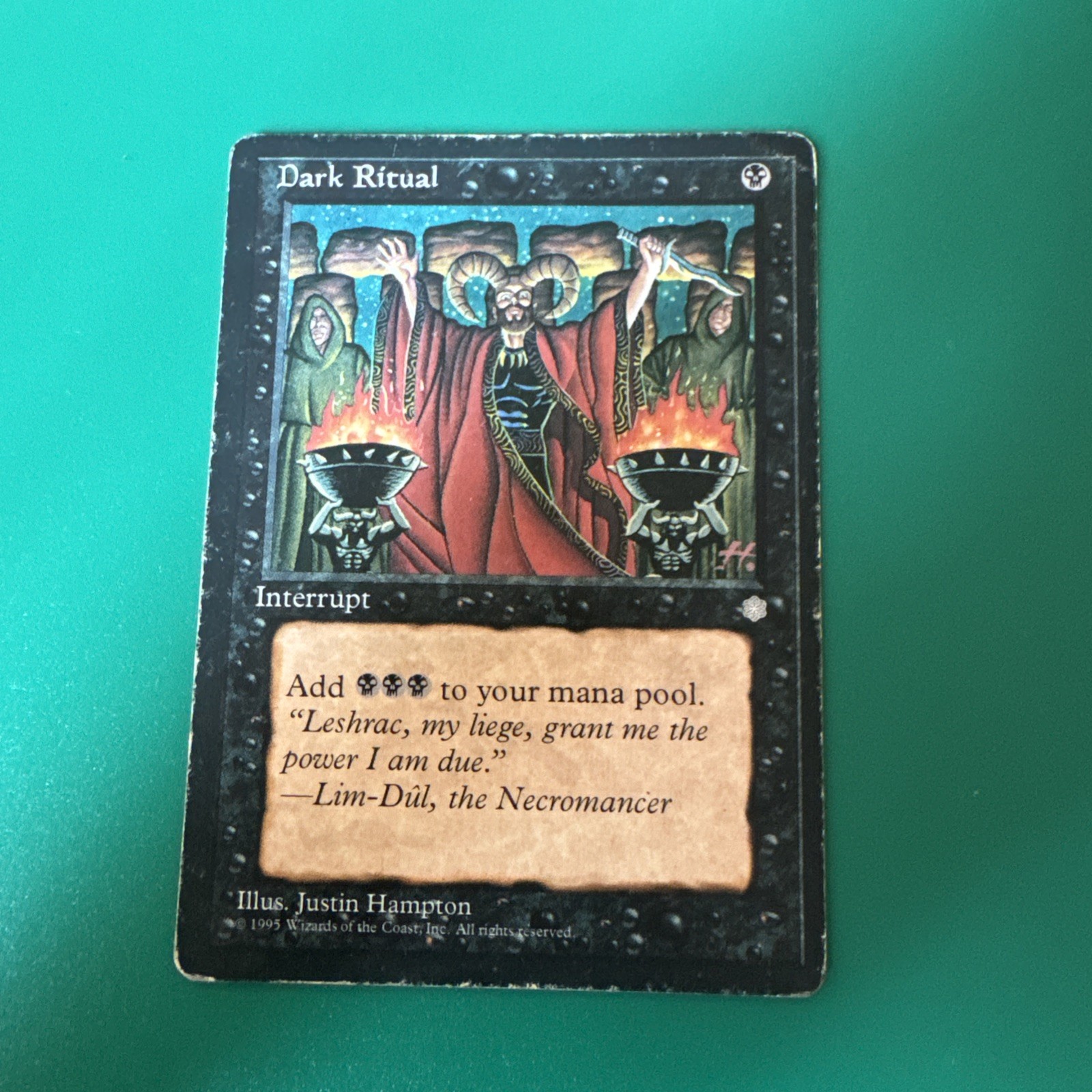 Magic: The Gathering Dark Ritual, Revised Edition, English, Black Interrupt Magic: The Gathering Dark Ritual, Revised Edition, English, Black Interrupt