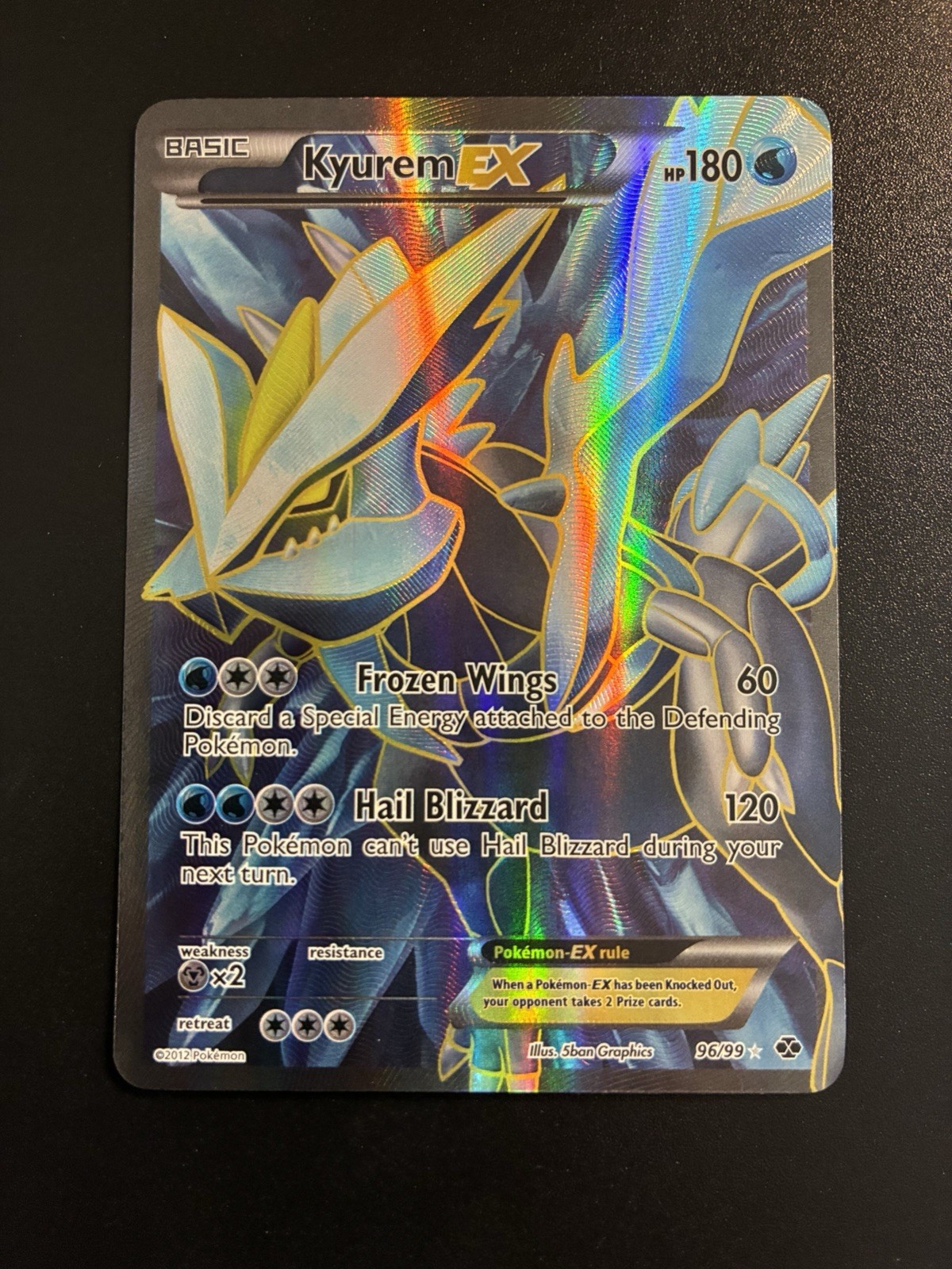 Kyurem EX (96 Full Art) 96/99 Next Destinies Holo NM Kyurem EX (96 Full Art) 96/99 Next Destinies Holo NM
