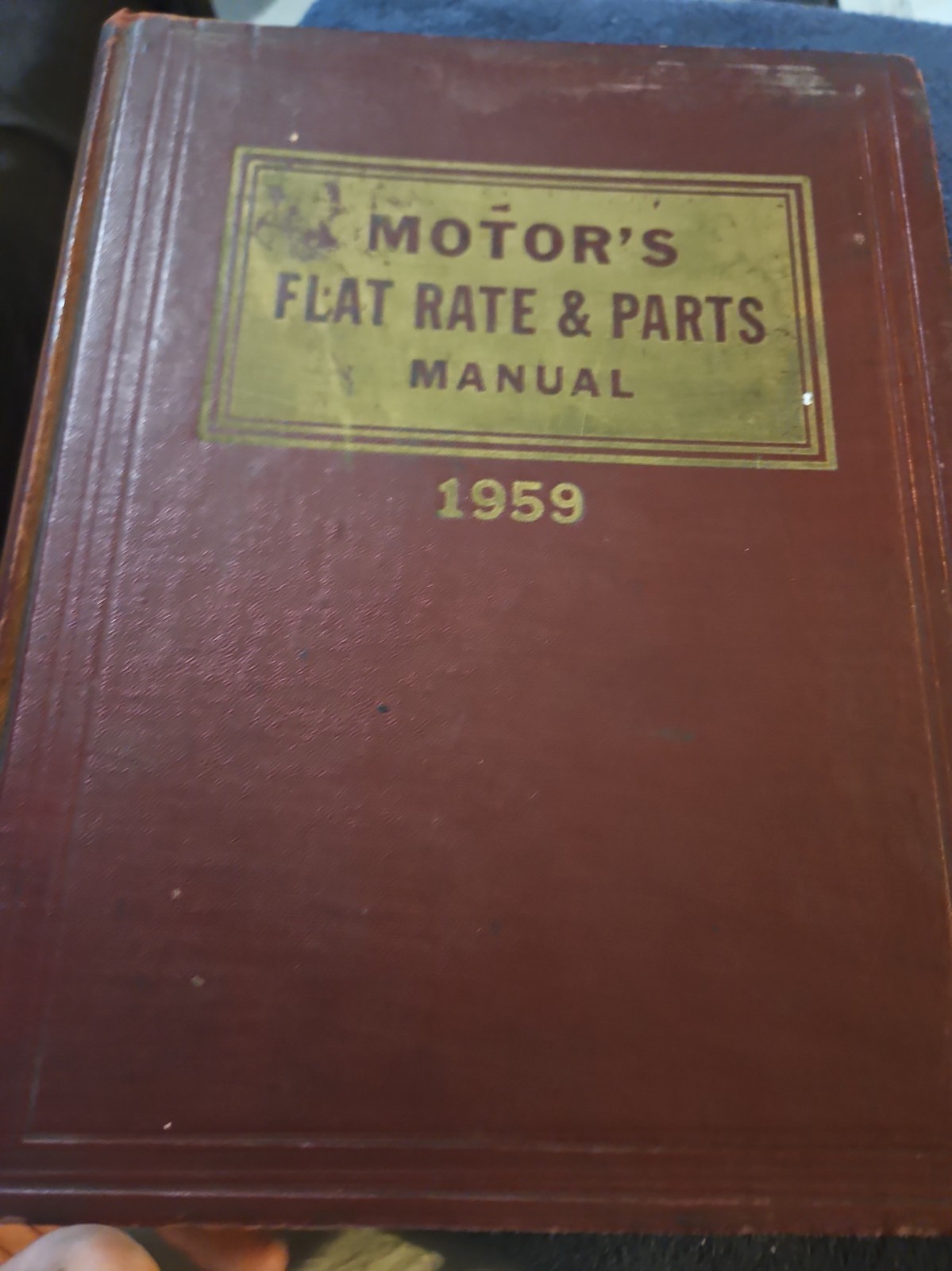Vintage 1959 Motor's Flat Rate & Parts Manual - 31st Edition Classic Auto/Truck Vintage 1959 Motor's Flat Rate & Parts Manual - 31st Edition Classic Auto/Truck
