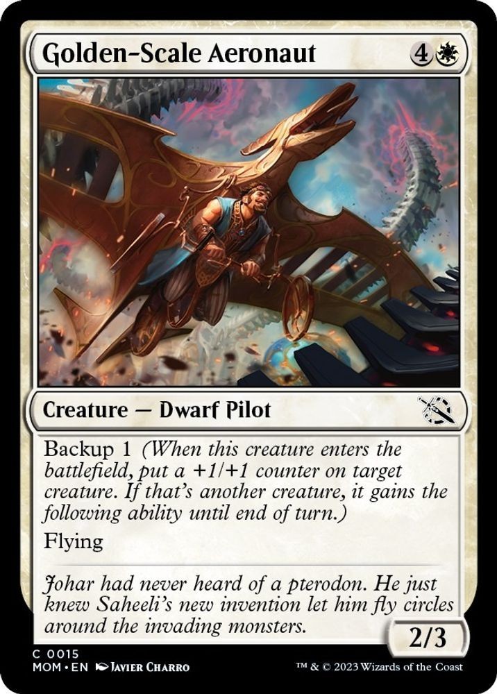 MTG MOM C Golden-Scale Aeronaut #15 NM PLAYSET 4x MTG MOM C Golden-Scale Aeronaut #15 NM PLAYSET 4x
