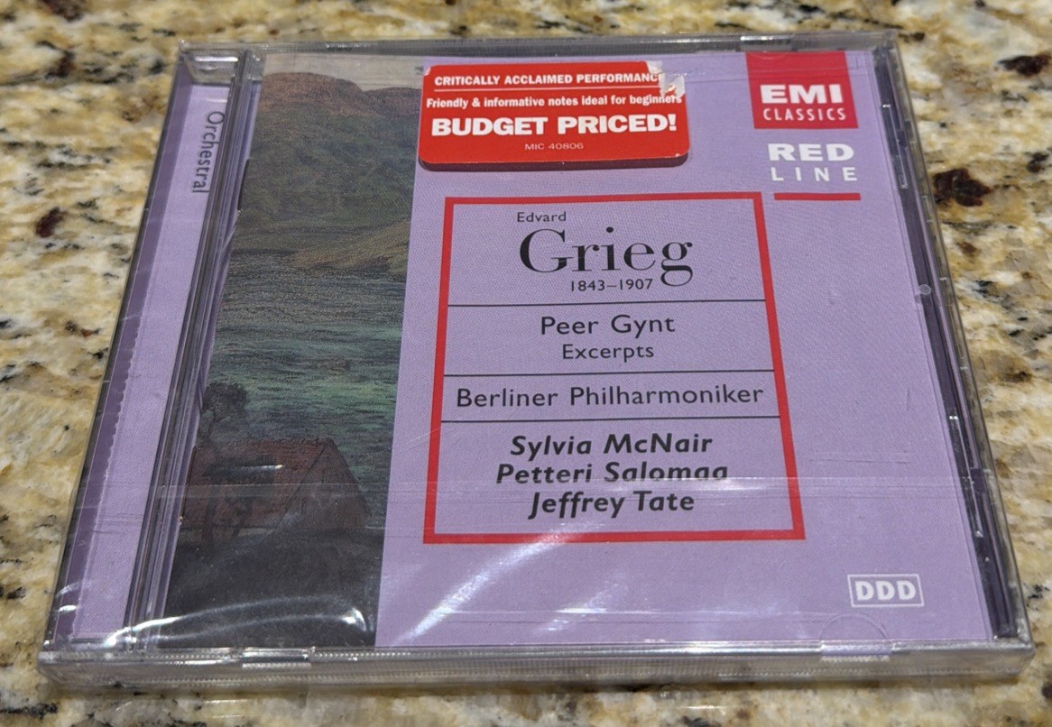 Grieg: Peer Gynt Excerpts Jeffrey Tate - Berlin Philharmonic CD EMI NEW