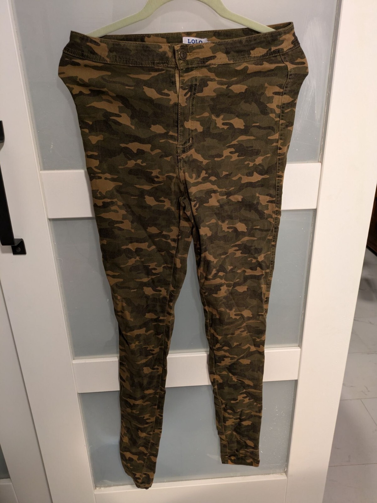 Camouflage Skinny Stretch Pants Lolo Jeans M Womens Rayon & Polyamide   9-29