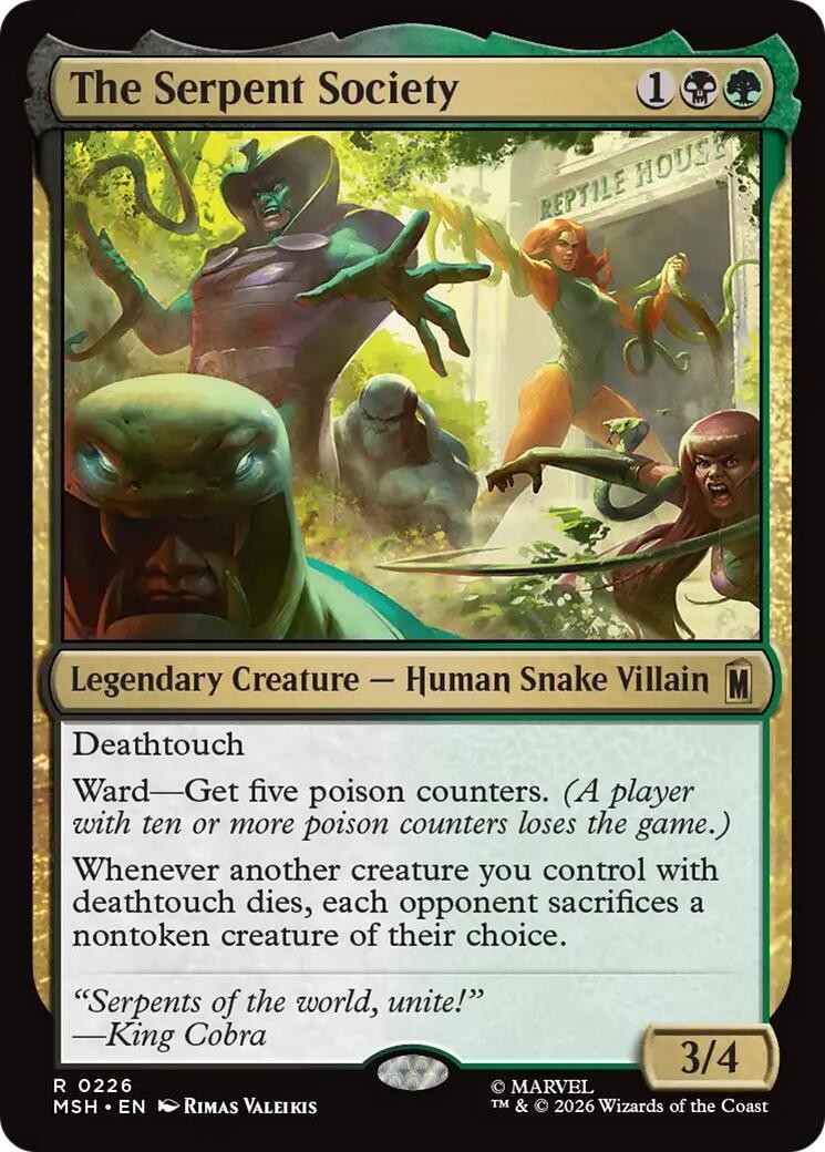 The Serpent Society Marvel Super Heroes NM MTG