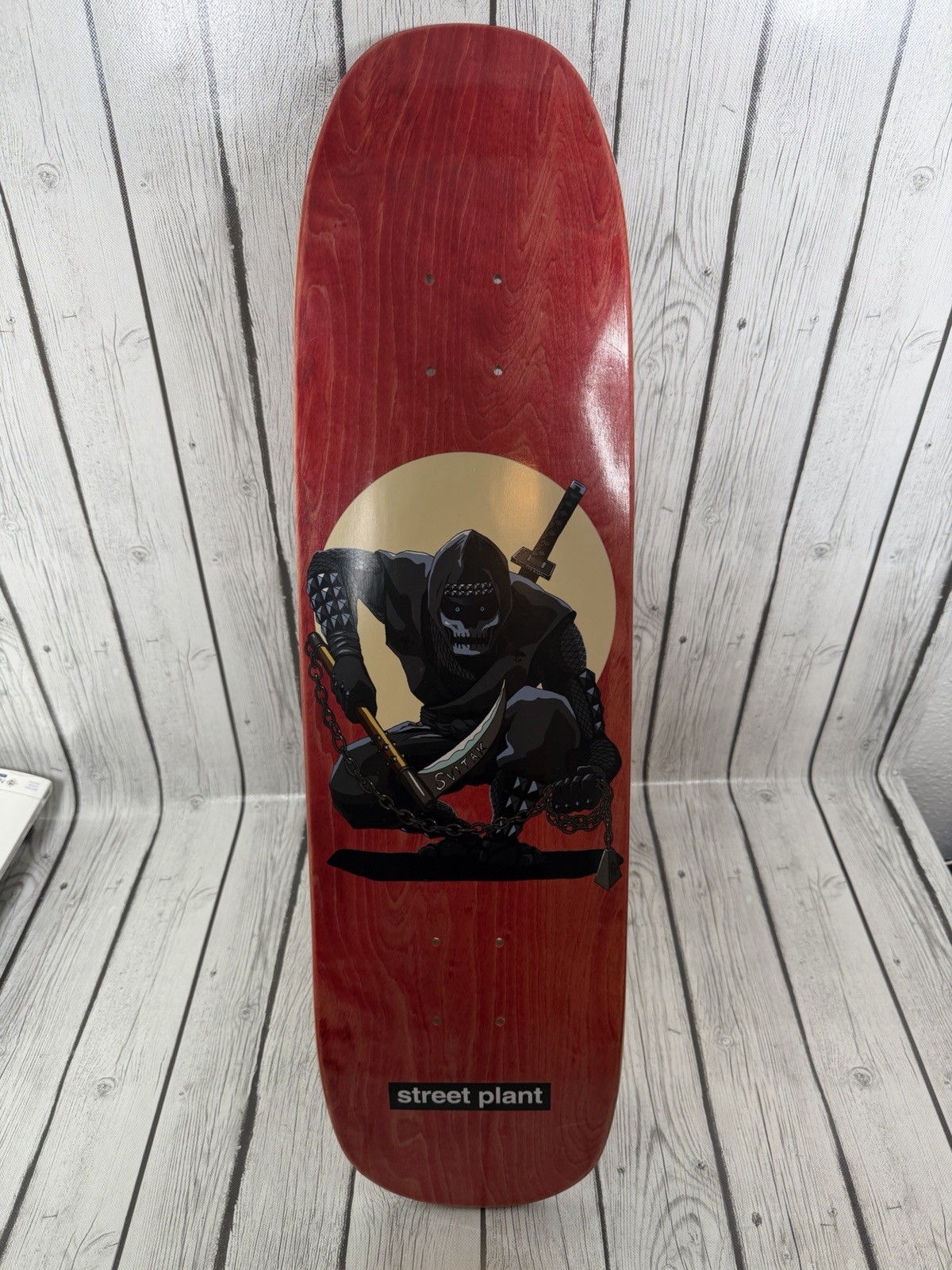 Street Plant Kristian Svitak Ninja Skateboard Deck Red 8.5\
