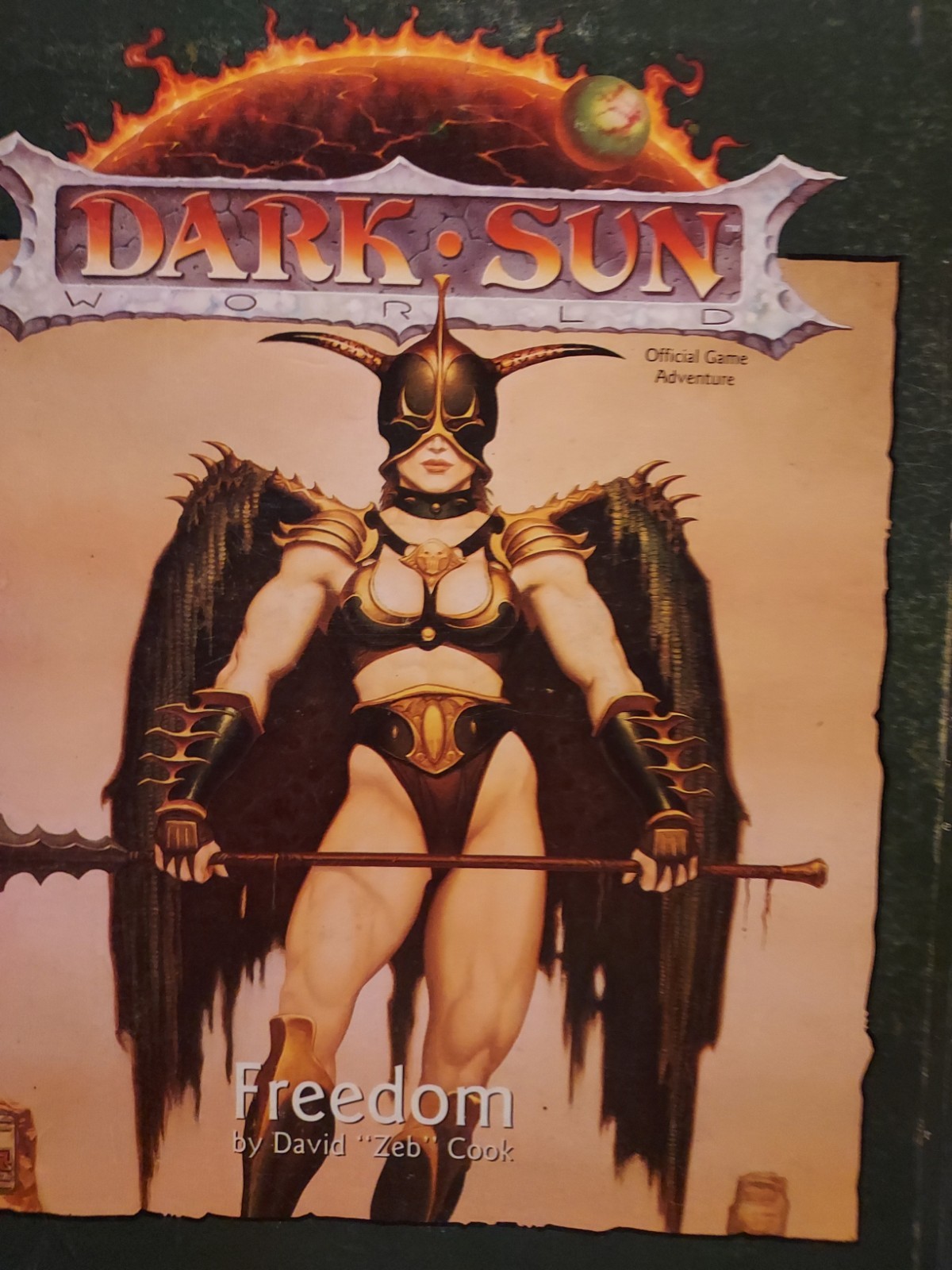 TSR 2401 - AD&D Dark Sun Freedom DS1 Slipcase Adventure - Only Has FLIP BOOKS