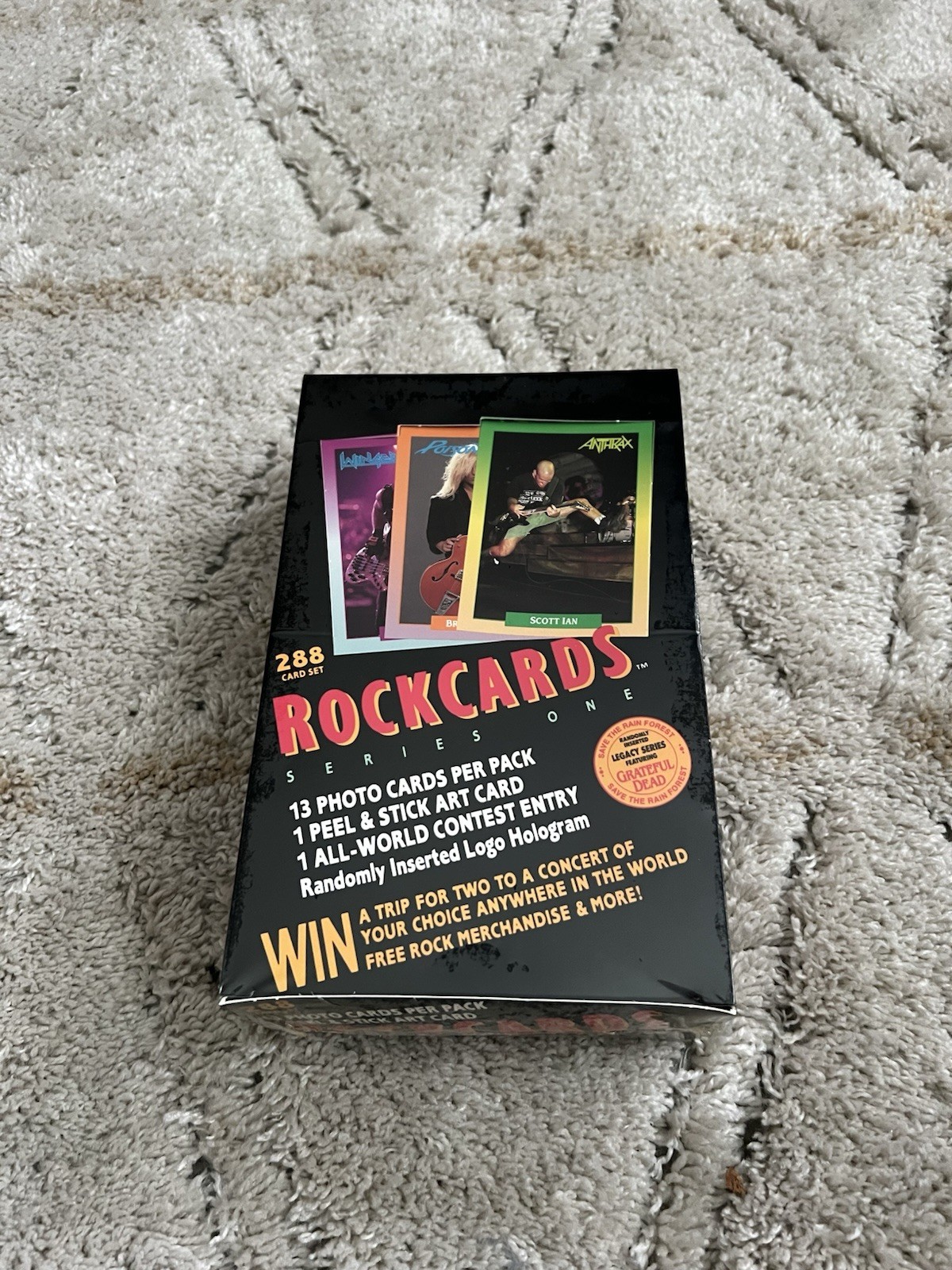 RockCards Series One 1991 Sealed Box (36 Packs) RockCards Series One 1991 Sealed Box (36 Packs)