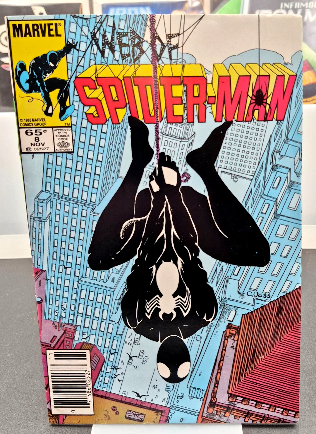 Web of Spider-Man #8 Newsstand Variant Charles Vess Cover Marvel 1985 NM- 9.2