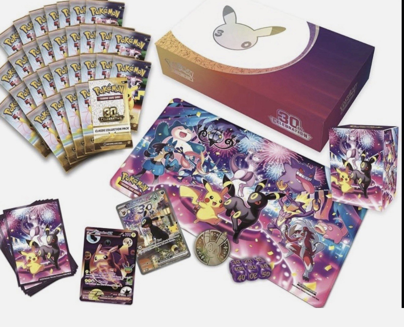Pokémon: 30th Celebration UPC Image and surprise item-PRE ORDER- NIGHT 12/06