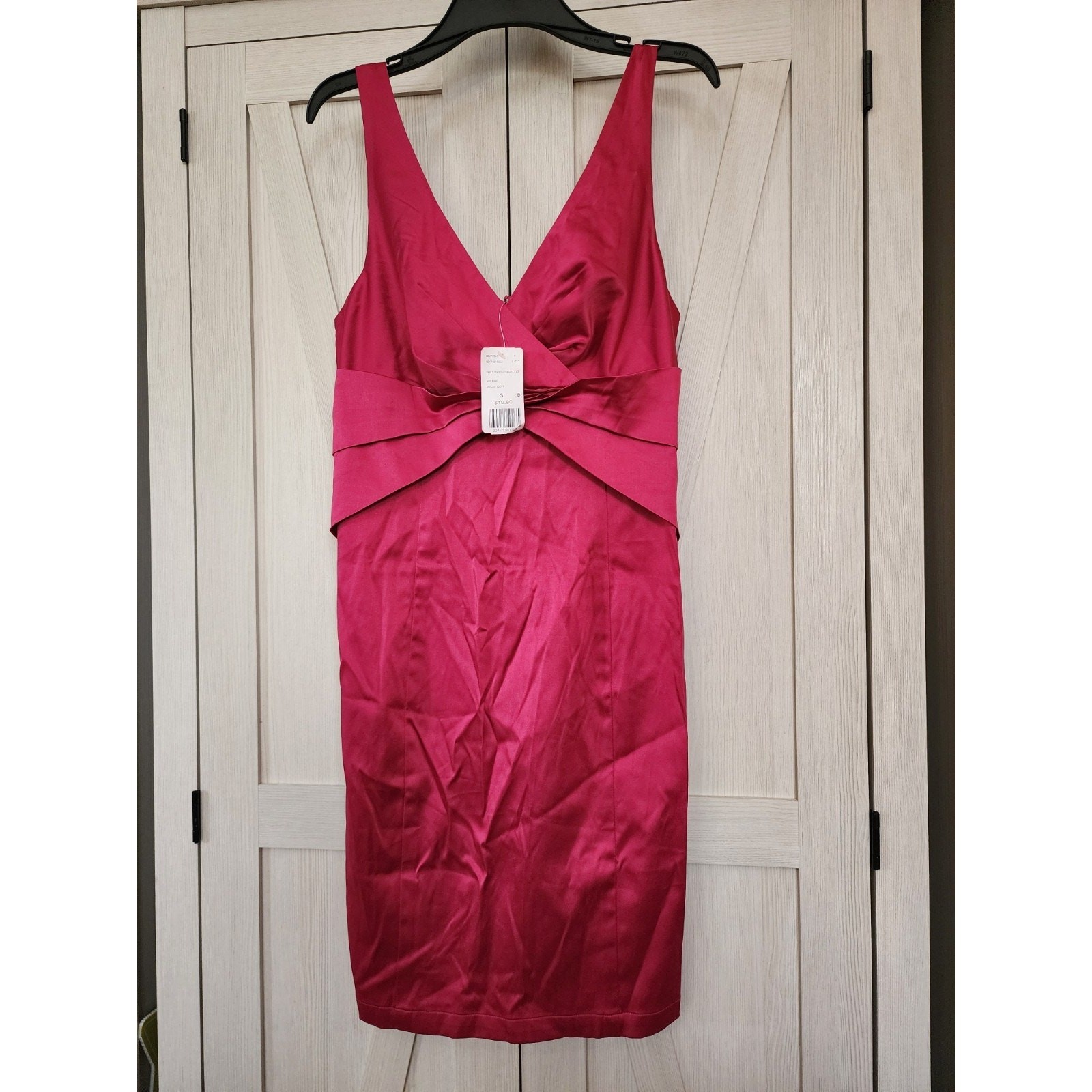 Twenty One Size Small Silk Fuscia/Hot Pink Dress