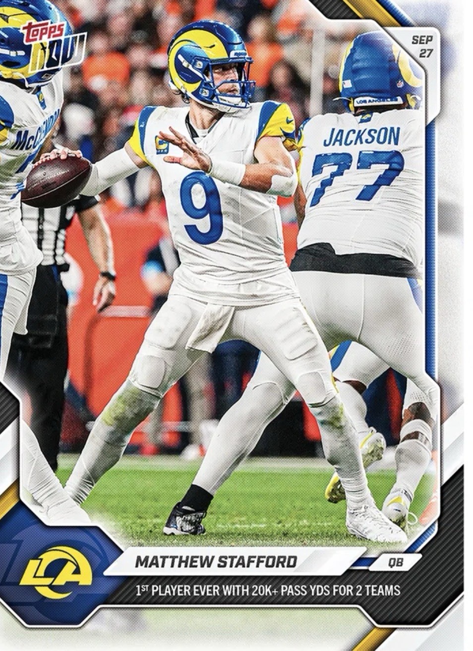 Matthew Stafford - 2026-27 NFL Topps NOW® - Card 36 RAMS HOUSE Presale