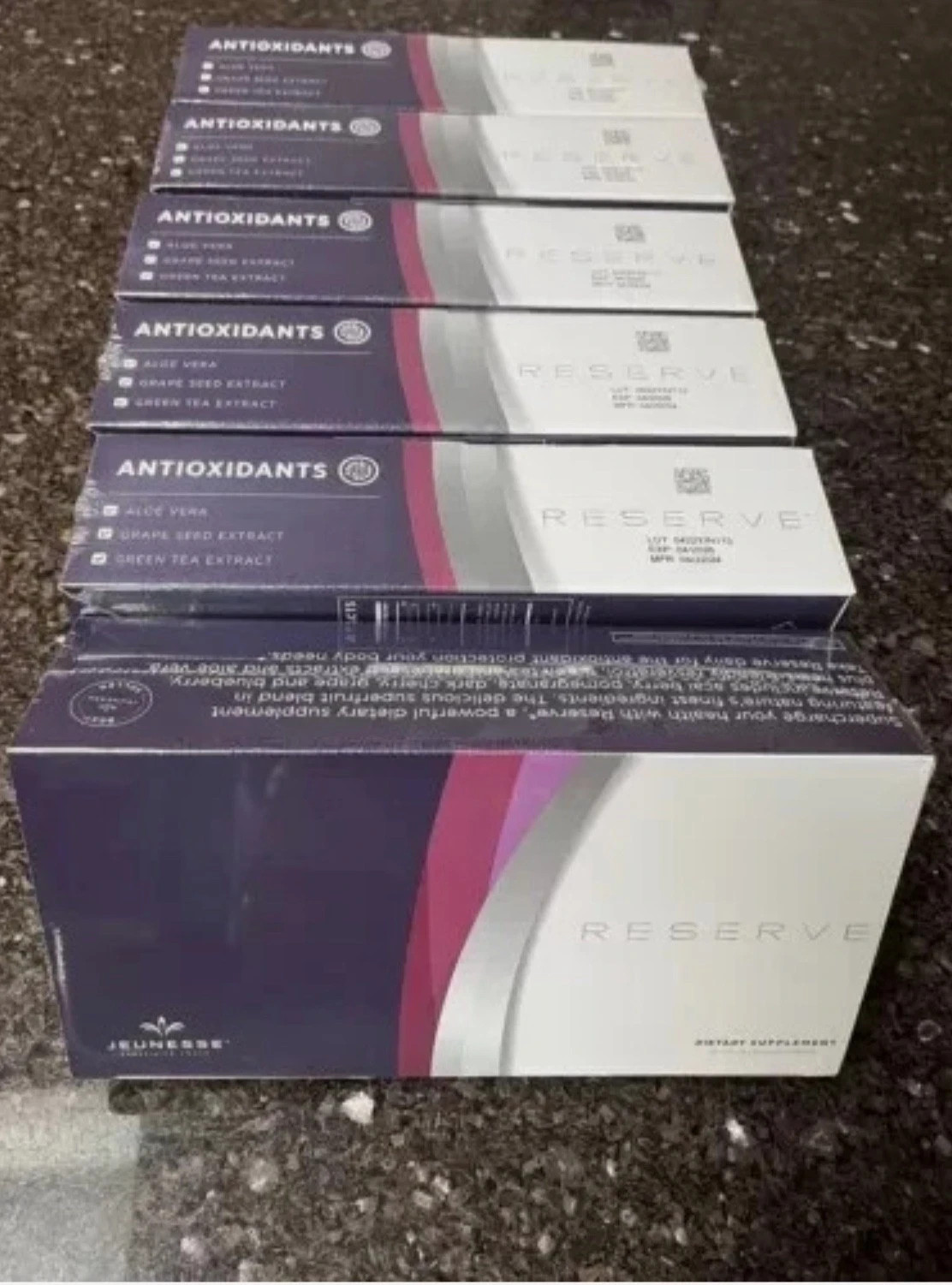 Jeunesse Reserve Resveratrol Antioxidants Supplement Gel Packs 6 Boxes - 2027 Jeunesse Reserve Resveratrol Antioxidants Supplement Gel Packs 6 Boxes - 2027