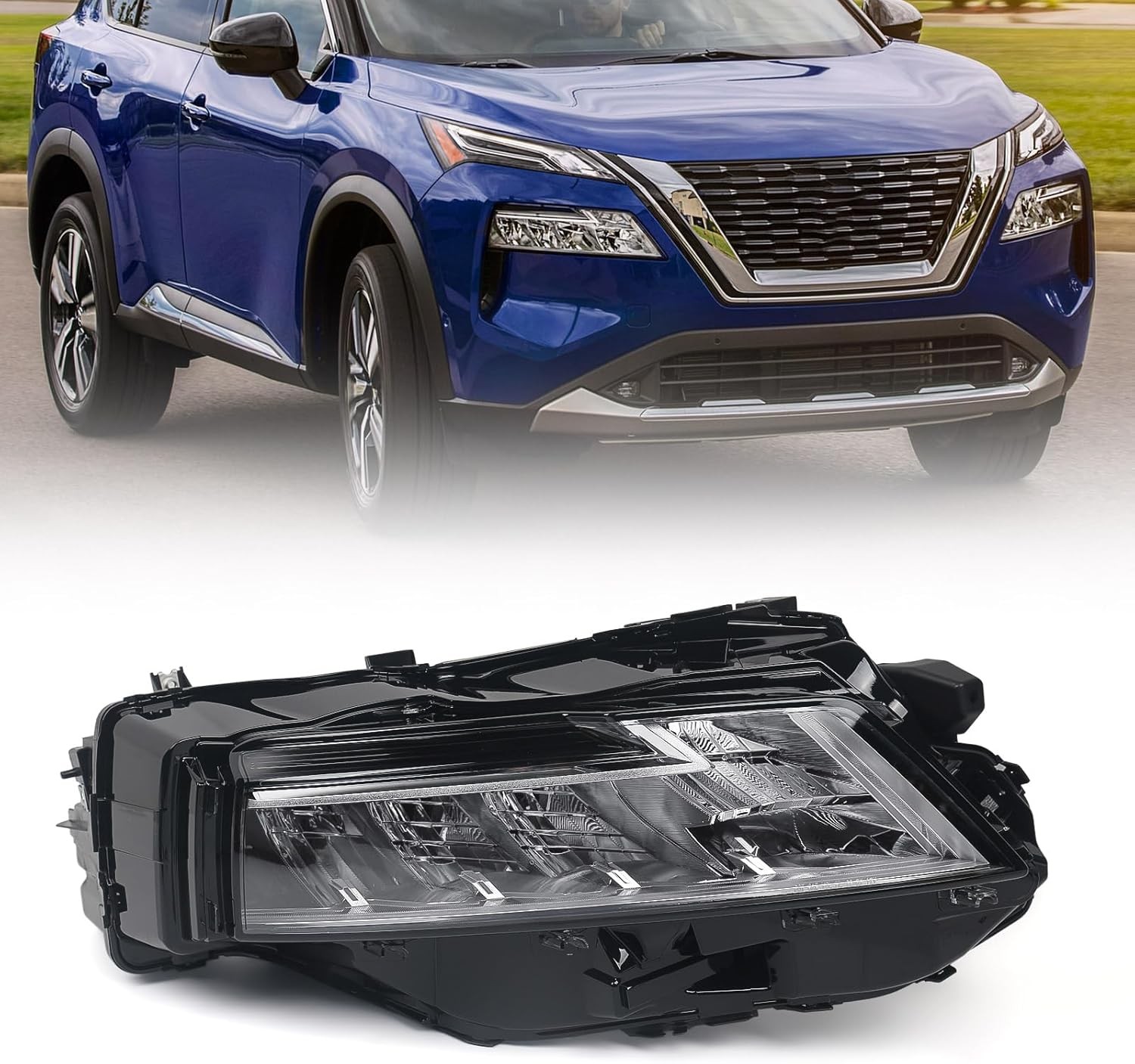 Right Passenger Side LED Headlight For 2021 2022 2023 Nissan Rogue 26010-6RR0A