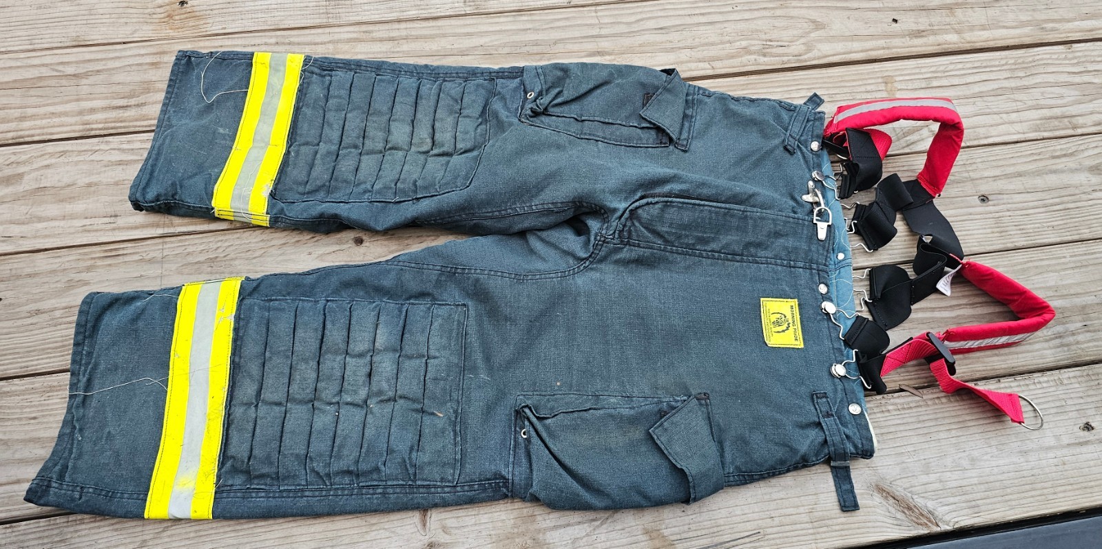 Firefighter Morning Pride Turnout Bunker Pants 44x28 Black Firefighter Morning Pride Turnout Bunker Pants 44x28 Black