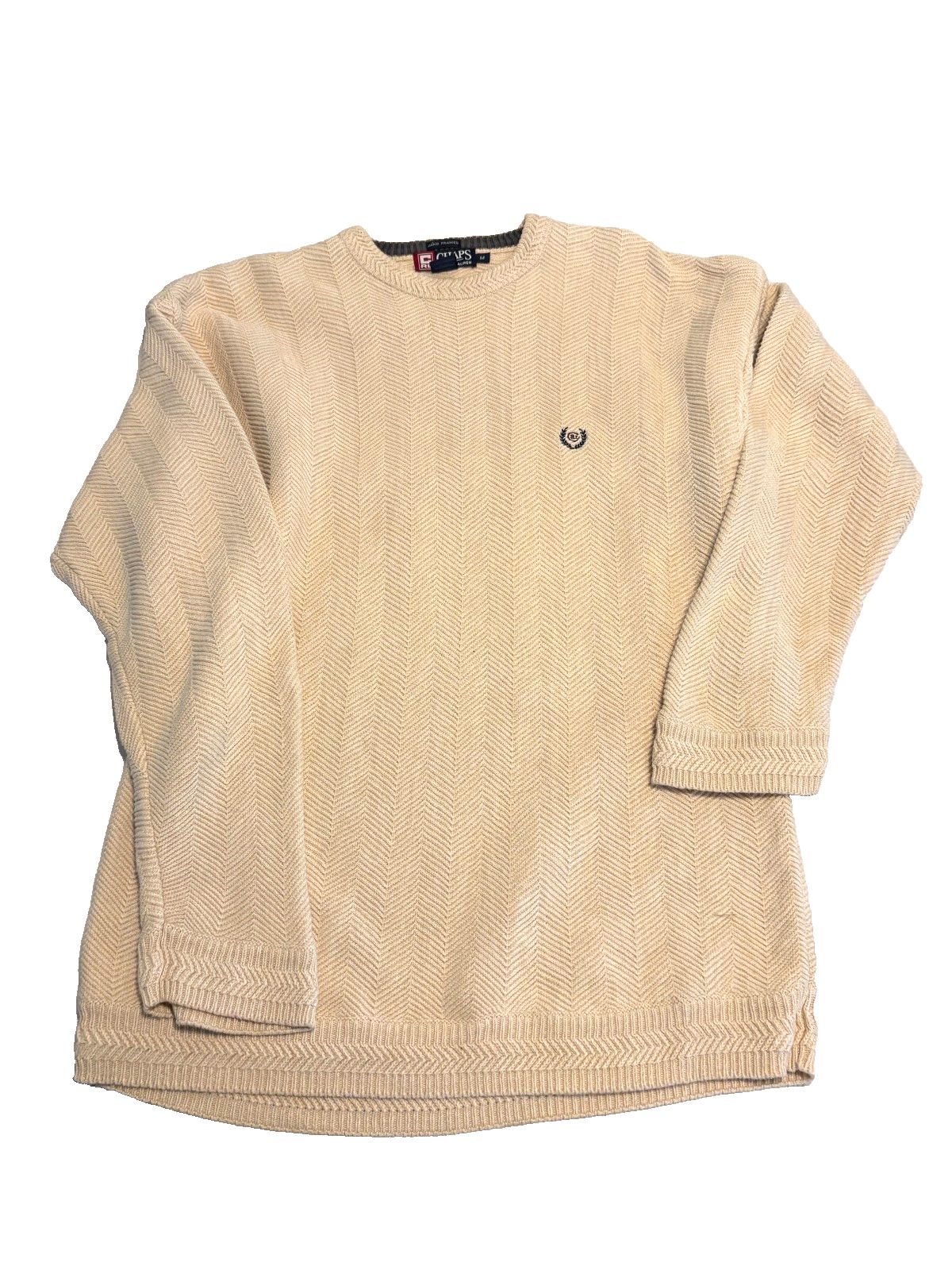 VINTAGE RALPH LAUREN CHAPS HAND FRAMED SWEATER SZ.MEDIUM