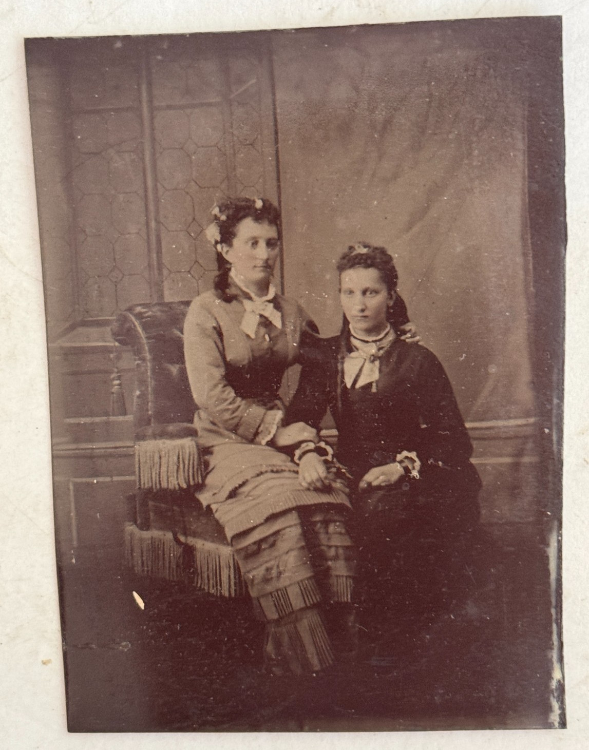 Victorian Tintype – Kindred Spirits – Intimate 1800s Portrait – 