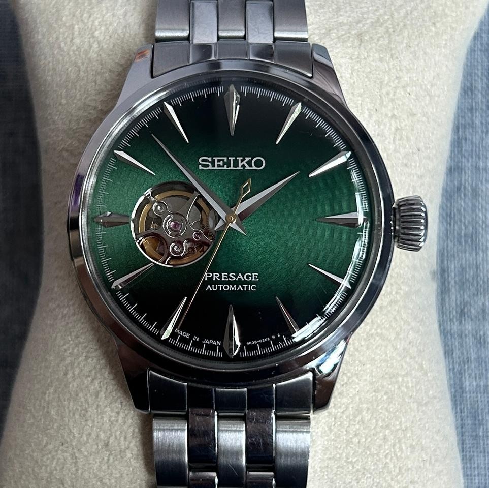 Seiko Presage Cocktail Time \'Grasshopper\' Open Heart Automatic Watch SSA441J1