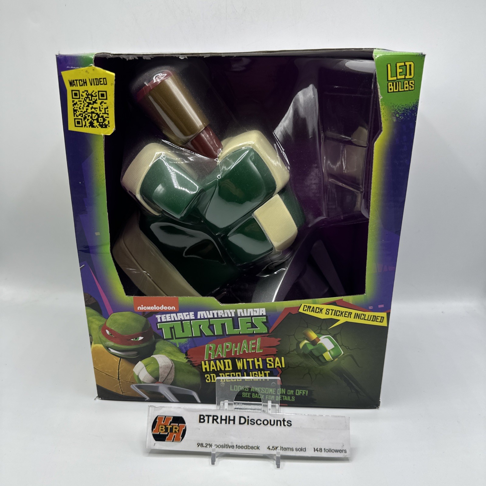3DLightFX Teenage Mutant Ninja Turtles 3D Deco Night Light RAPHAEL HAND with SAI 3DLightFX Teenage Mutant Ninja Turtles 3D Deco Night Light RAPHAEL HAND with SAI