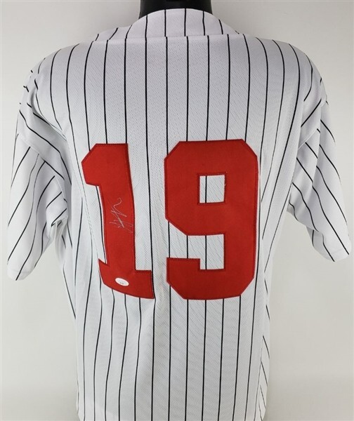 Joey Votto Signed Cincinnati Red Jersey (JSA COA) 2010 National League MVP Award Joey Votto Signed Cincinnati Red Jersey (JSA COA) 2010 National League MVP Award