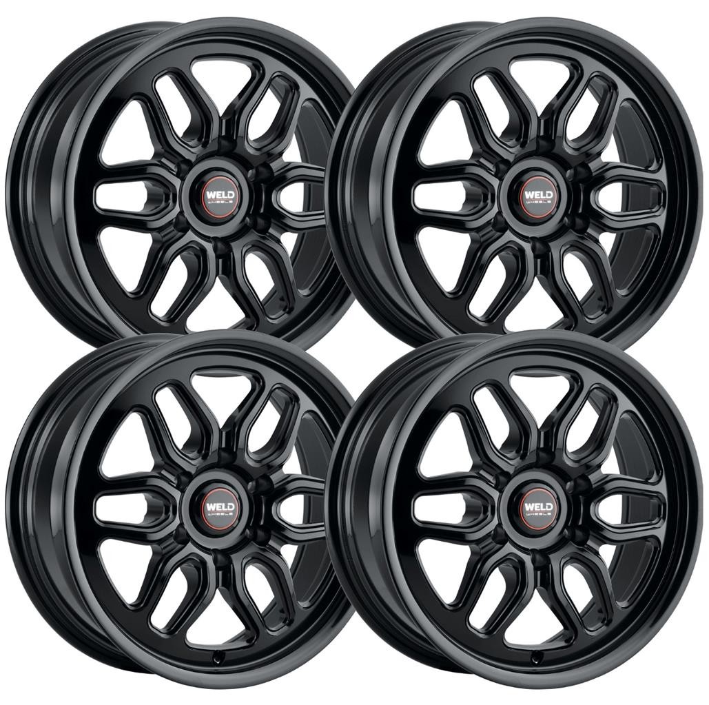 (Set-4) Weld Laguna 6 Drag 20x10 6x135 Gloss Black 38mm Wheels Rims 20 Inch