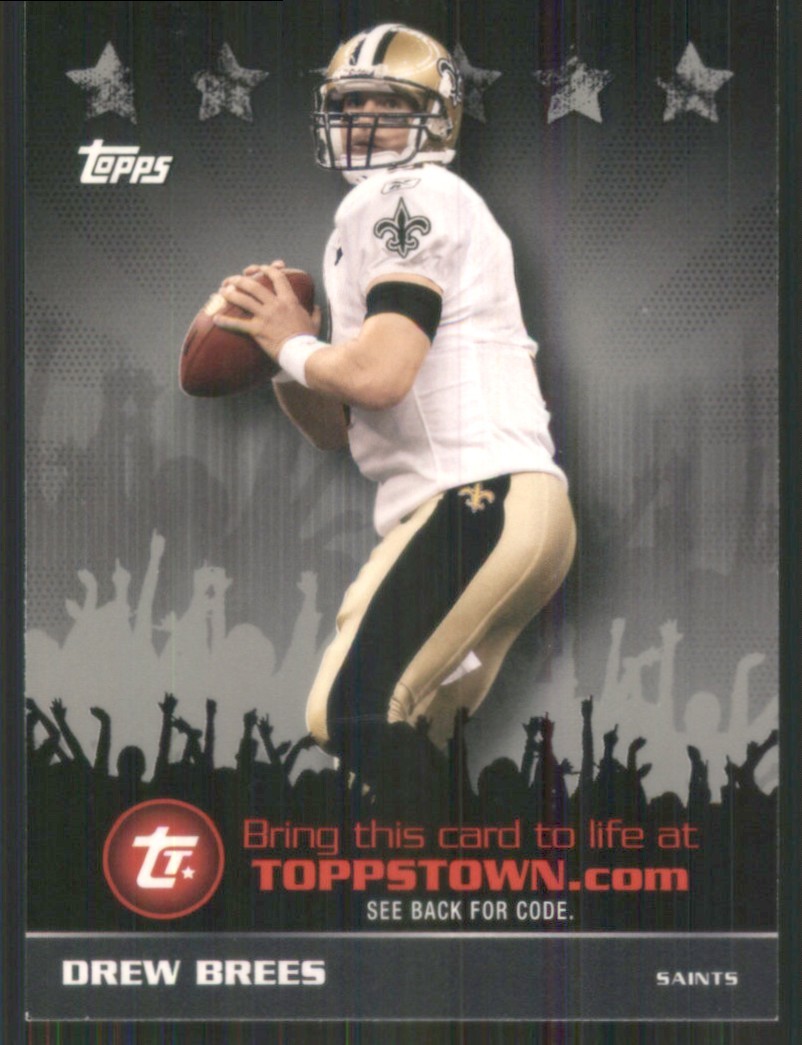 2009 Topps Topps Town Silver #TTT18 Drew Brees New Orleans Saints 881