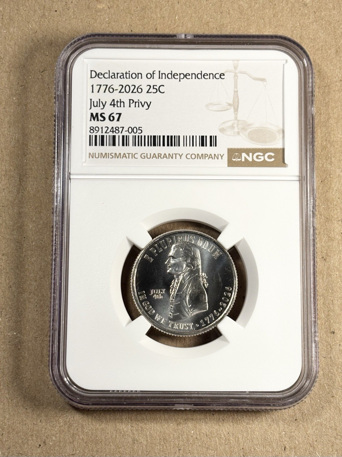 RARE - NGC MS67 - 2026 Declaration Of  Independence July 4th Privy Quarter LOOK