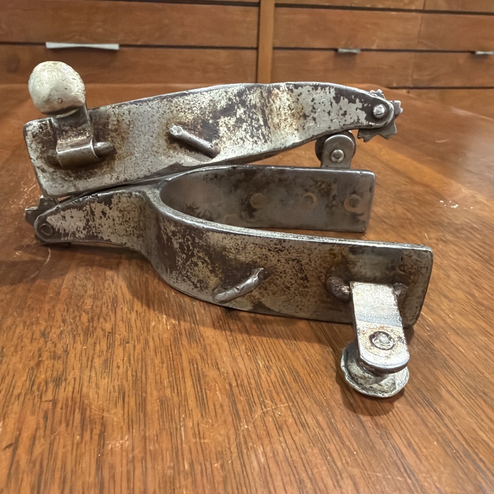 Antique Kelly Bull Riding Spurs NICE Made In USA Antique Kelly Bull Riding Spurs NICE Made In USA