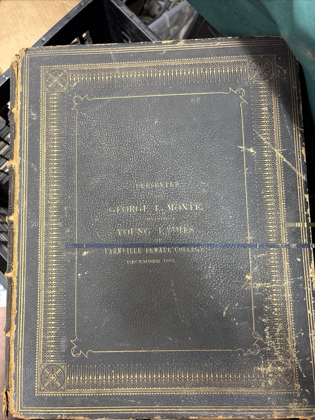 Antique 1858 Holy Bible KJV Presentation Copy Farmville Female College Virginia